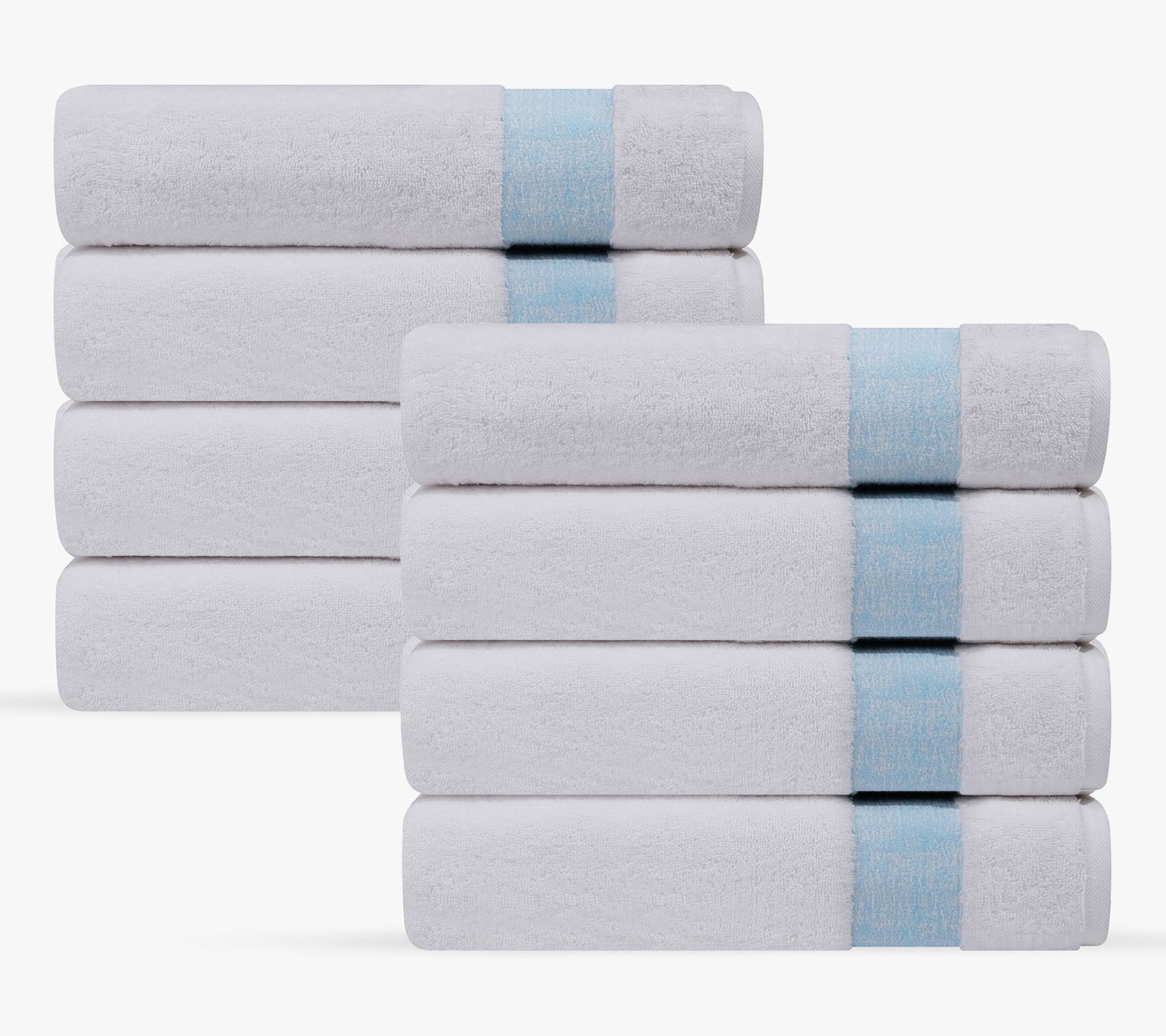 Depera Home Pera 8 pcs Turkish Wash Towels Set