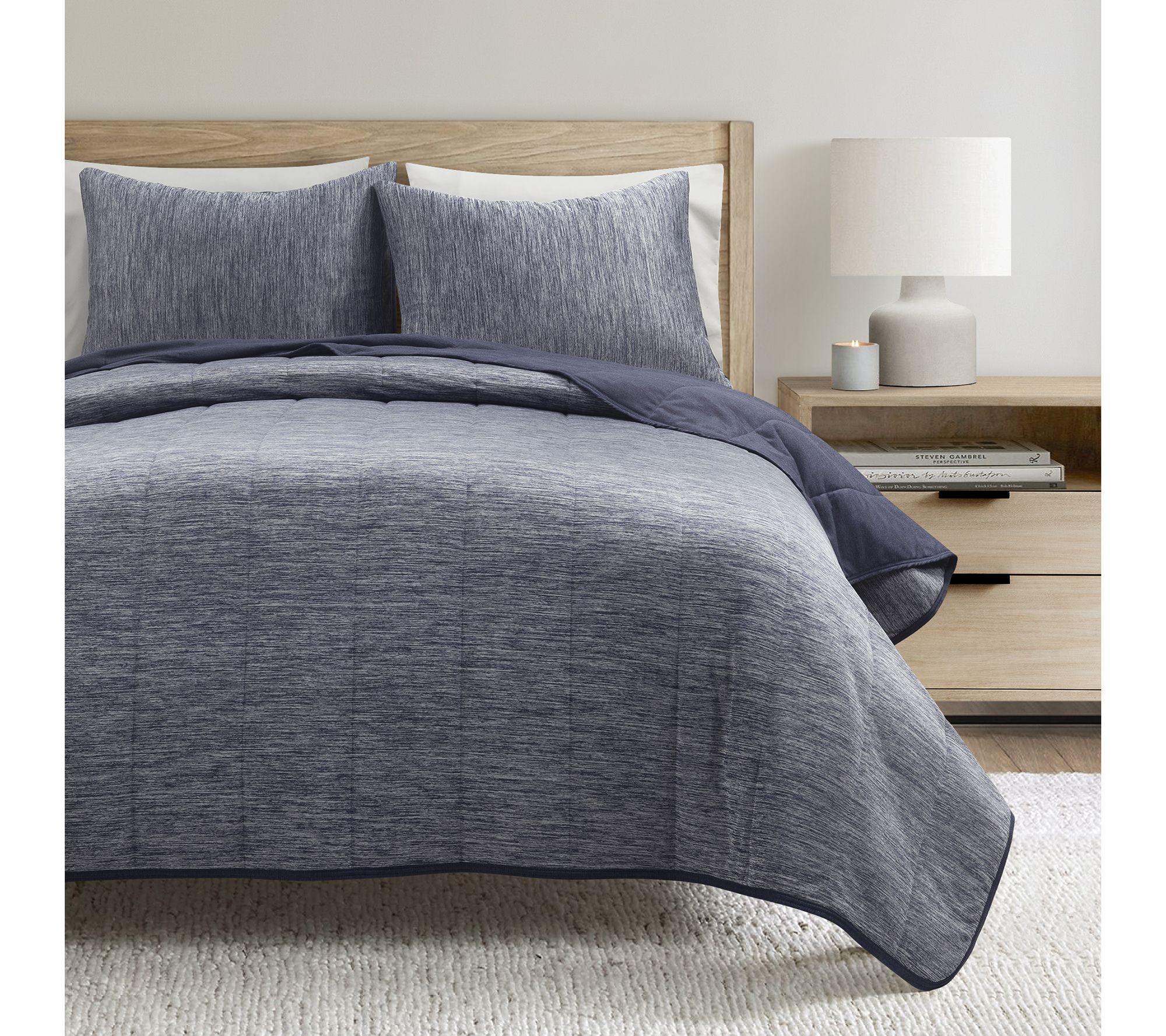 Lush Decor Cooling Quilted Blanket 3pc Set King/Cal King
