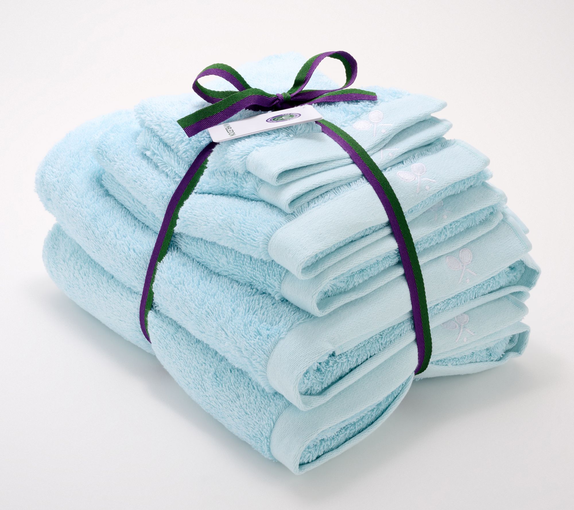"As Is" Wimbledon x Christy Set/6 Egyptian Cotton Towels