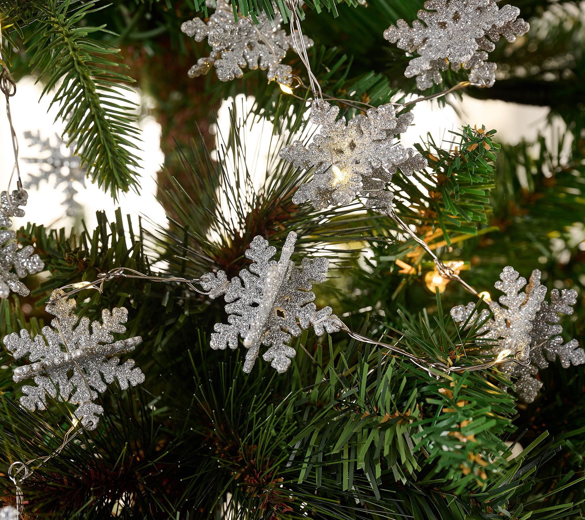 6' Snowflake Fairy Light Strand by Kim Gravel