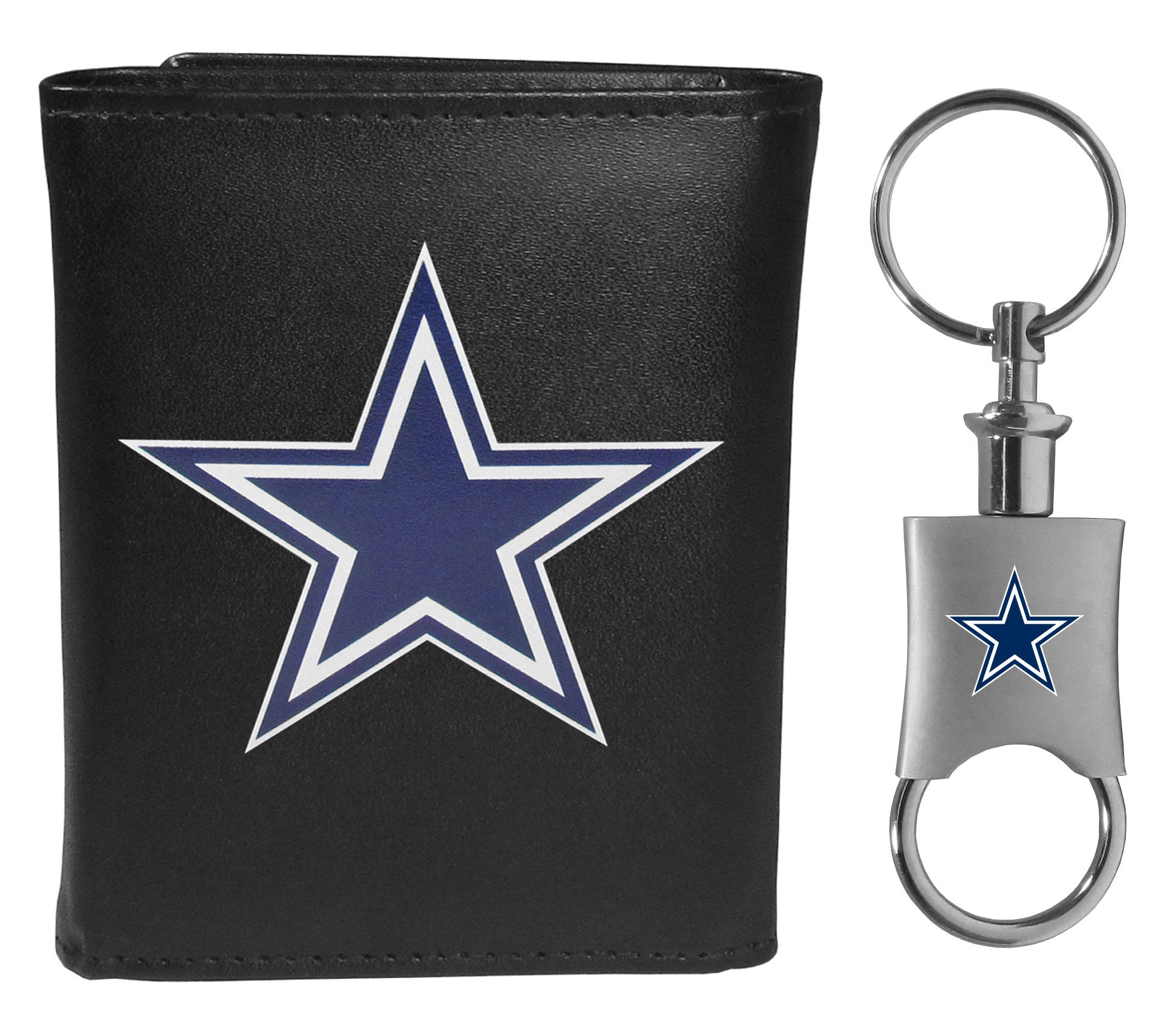 Siskiyou Sports NFL Tri-fold Wallet & Valet KeyChain