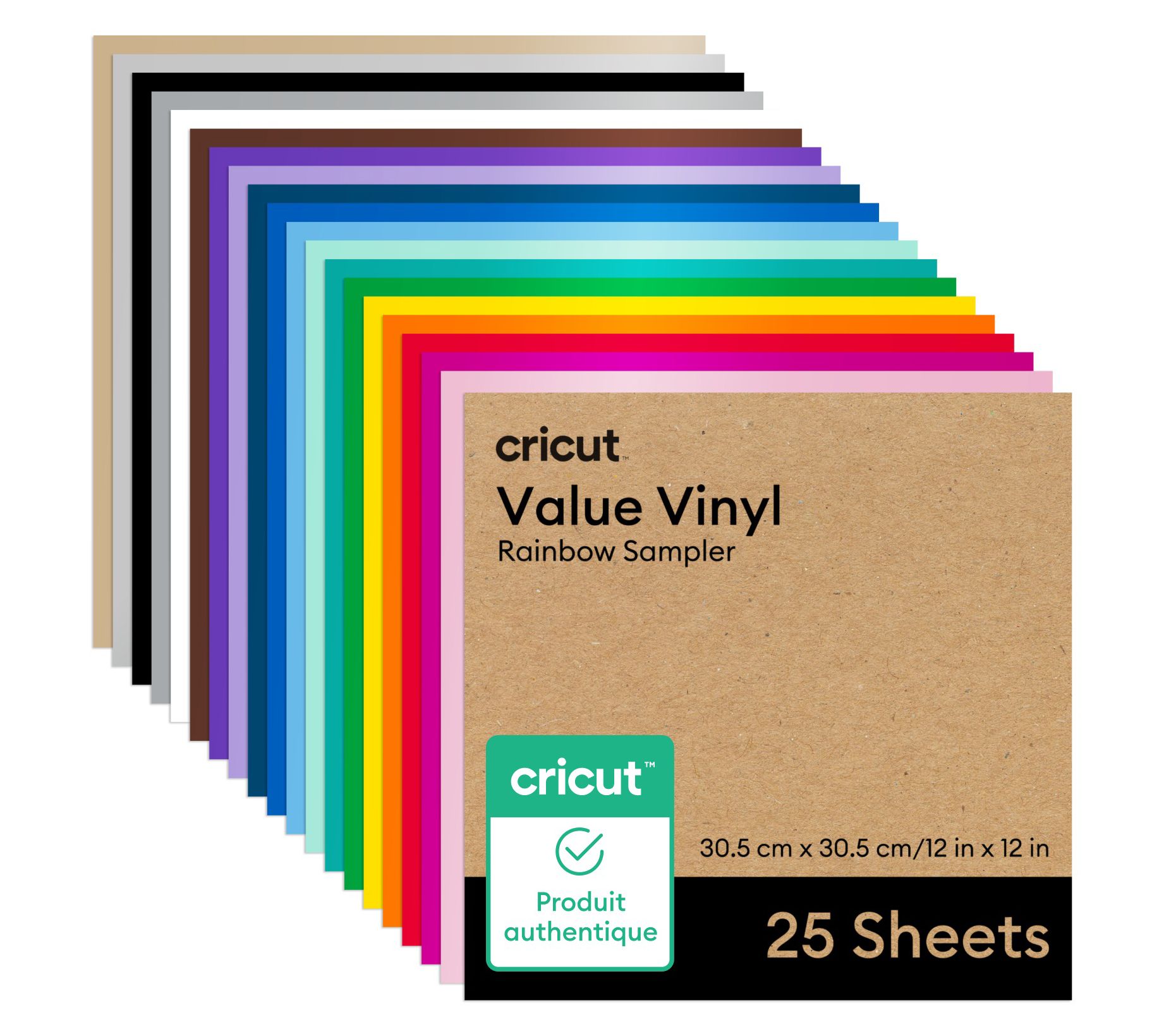 Cricut Value Vinyl Rainbow Sampler (25ct)