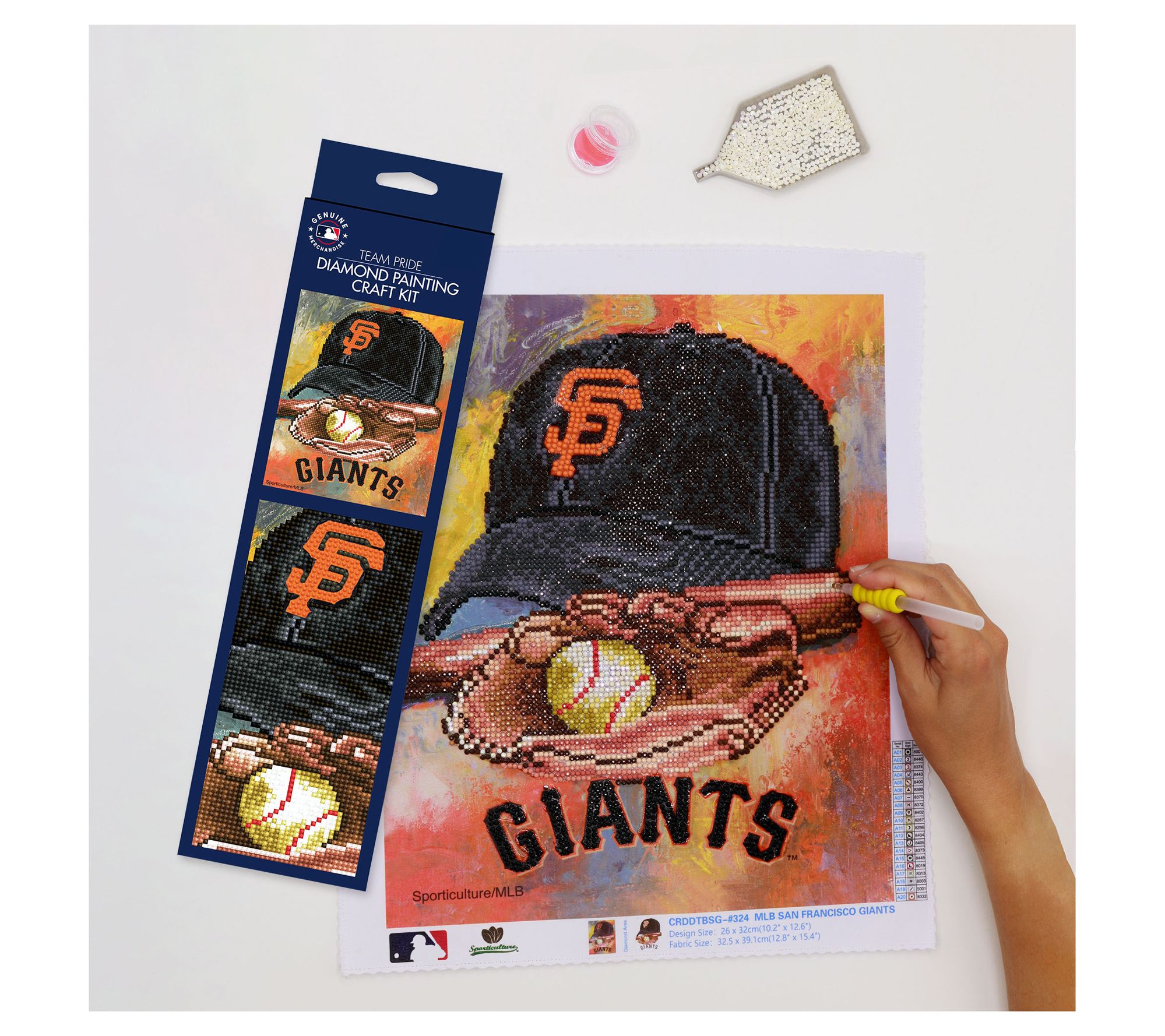 Sporticulture Team Pride MLB Diamond Painting Craft Kit