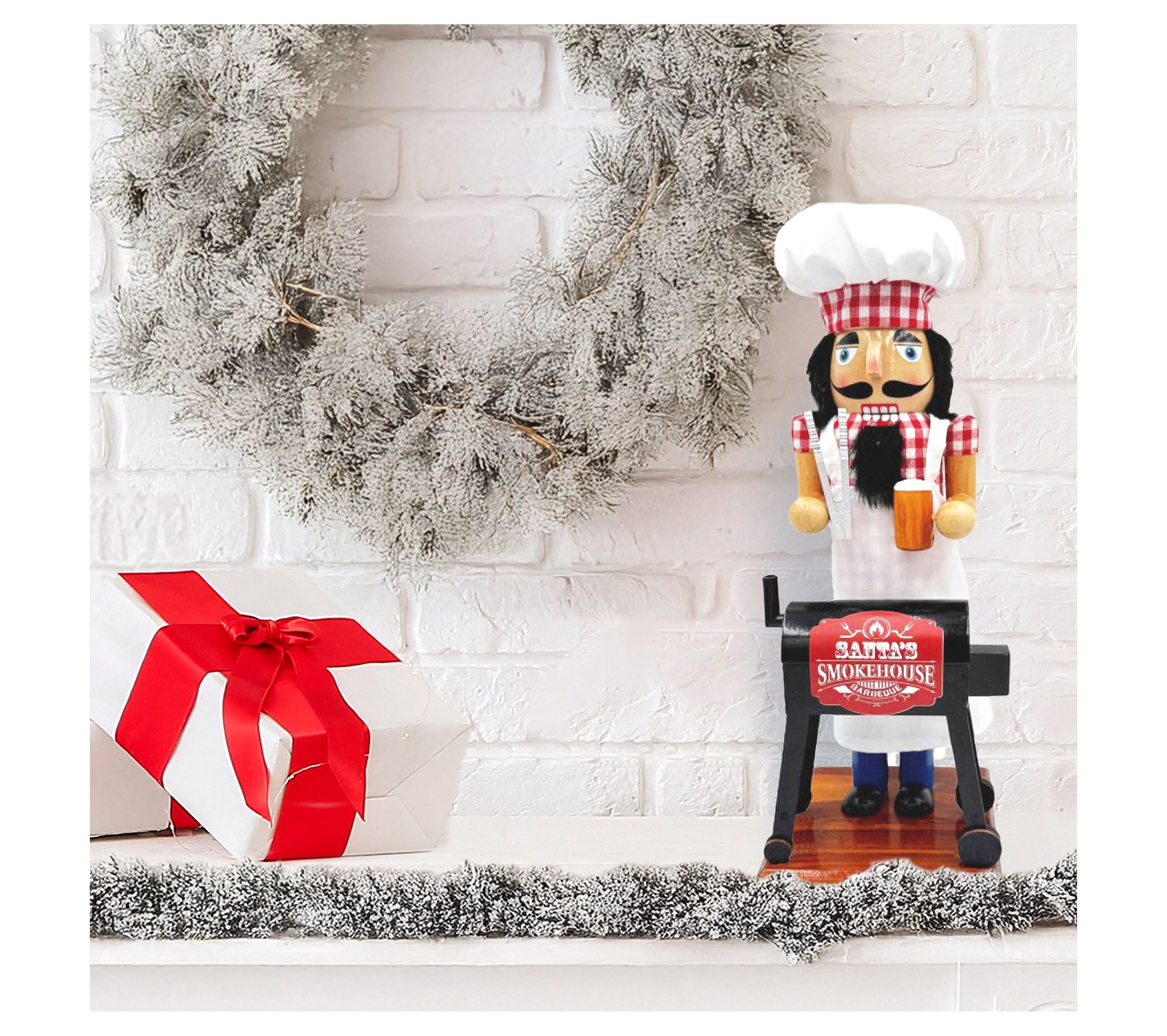 Santa's Workshop 14" Smokehouse Nutcracker