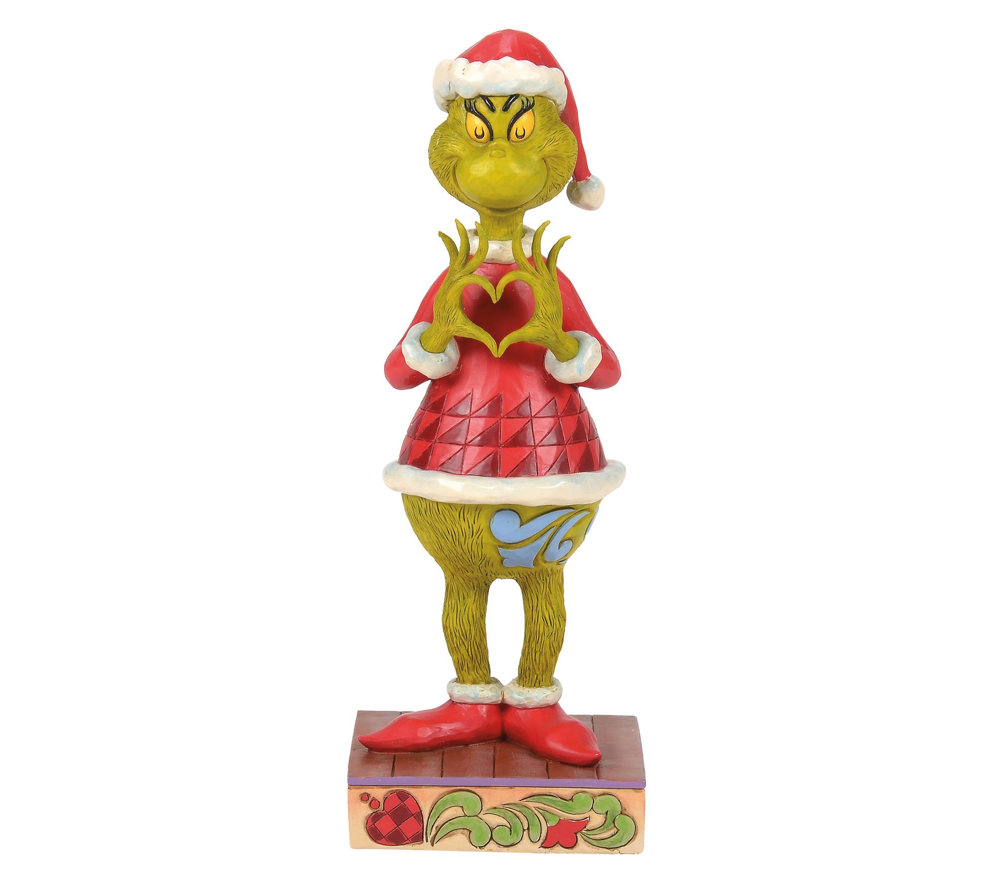Jim Shore Grinch with Heart Hands Christmas Figurine 9.3in H