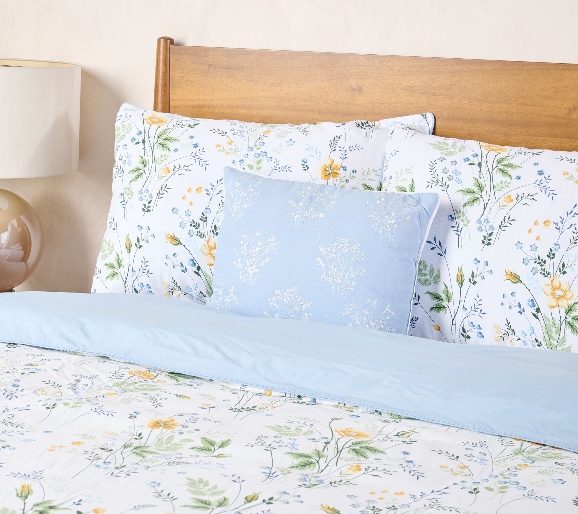 Home Reflections Cotton Pique 4pc Comforter Set- Full