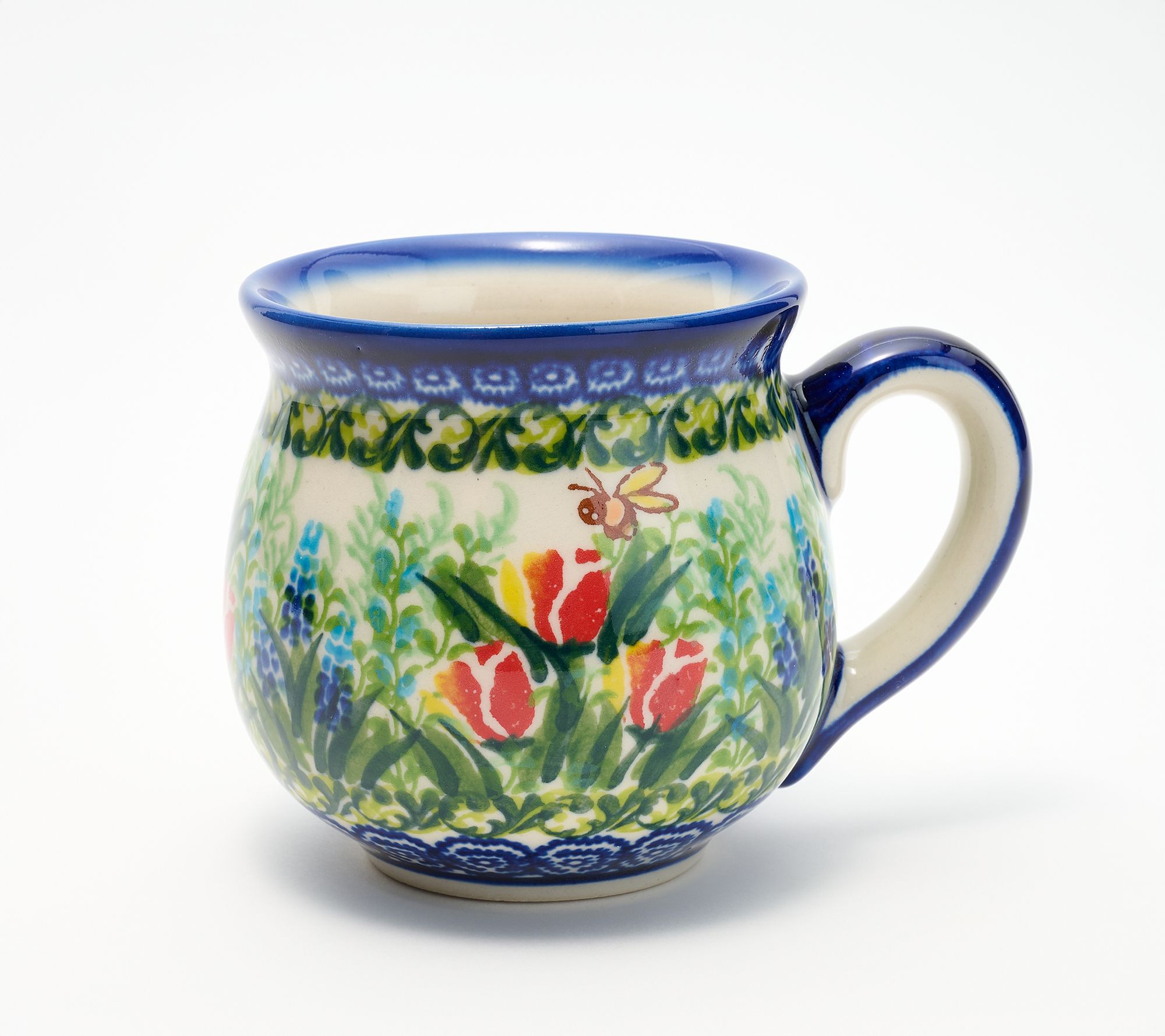 Lidia's Polish Pottery 12-oz Bubble Mug