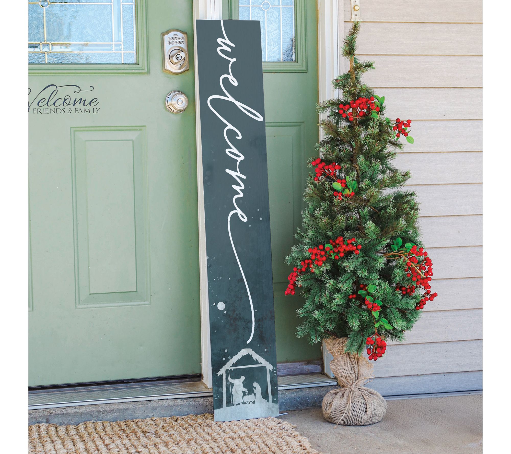 Sincere Surroundings 47" Welcome Nativity PorchBoard