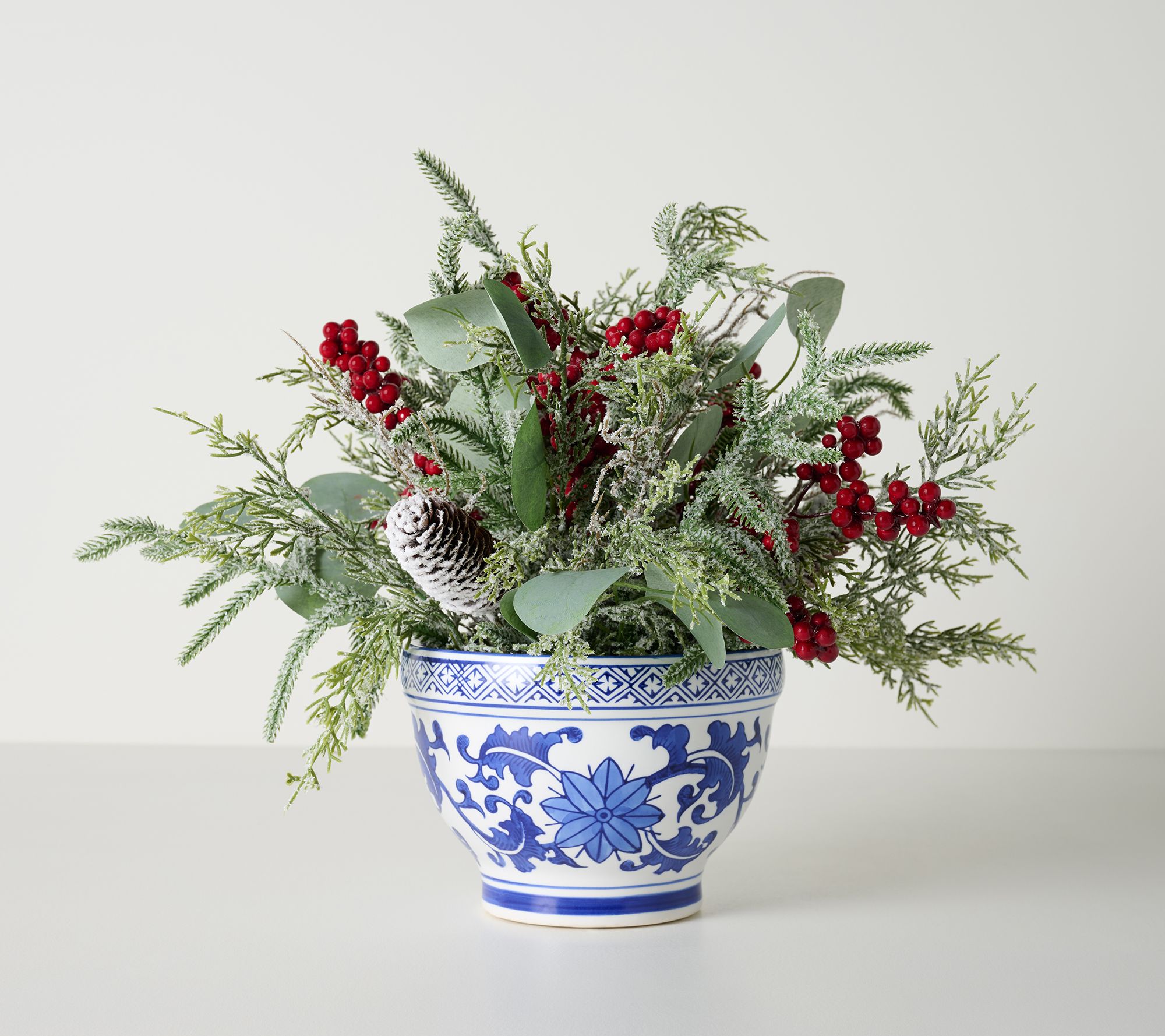 Hotel du Cobb by Dennis Basso 14" Faux Fern Greenery-Vase