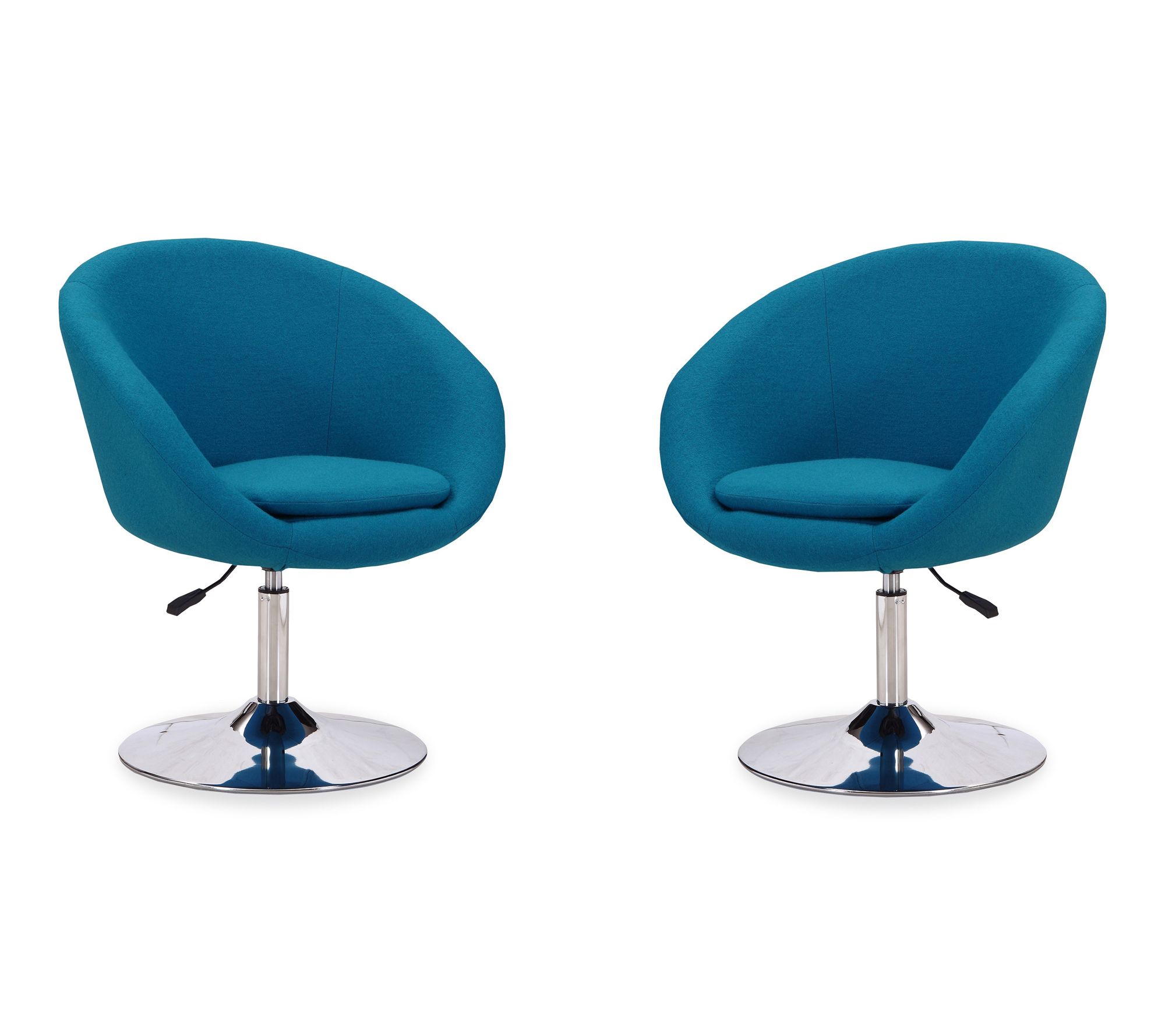 Manhattan Comfort Hopper Swivel Lounge Chair -Set of 2