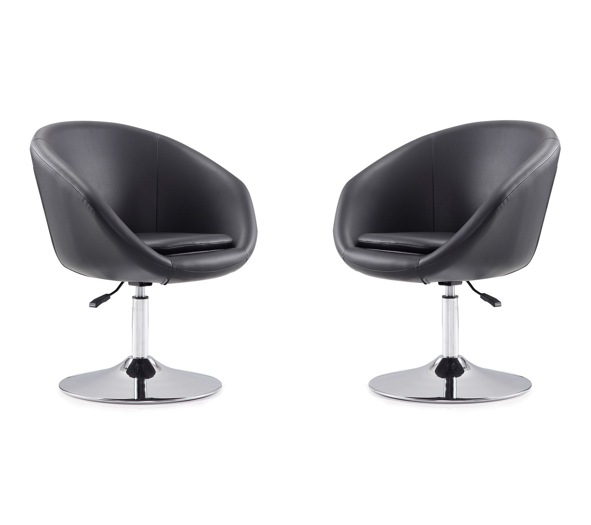 Manhattan Comfort Hopper Swivel Lounge Chair -Set of 2