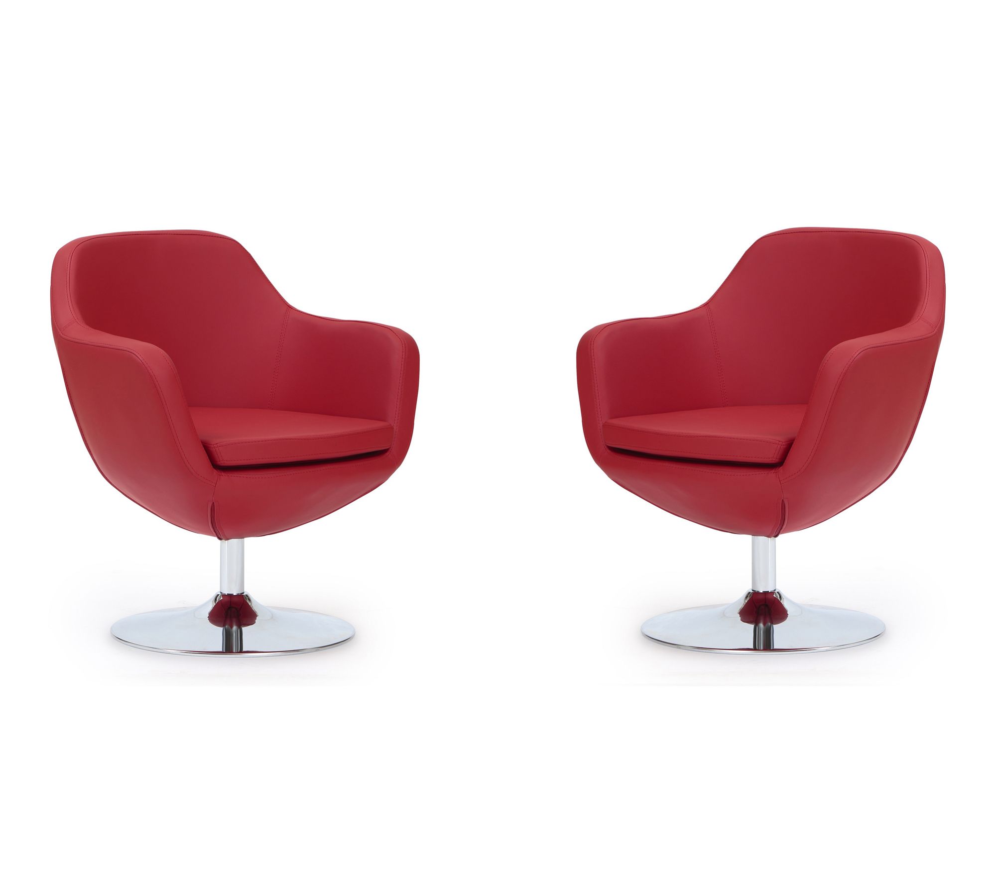 Manhattan Comfo rt Caisson Swiv el Lounge Chair - Set of 2