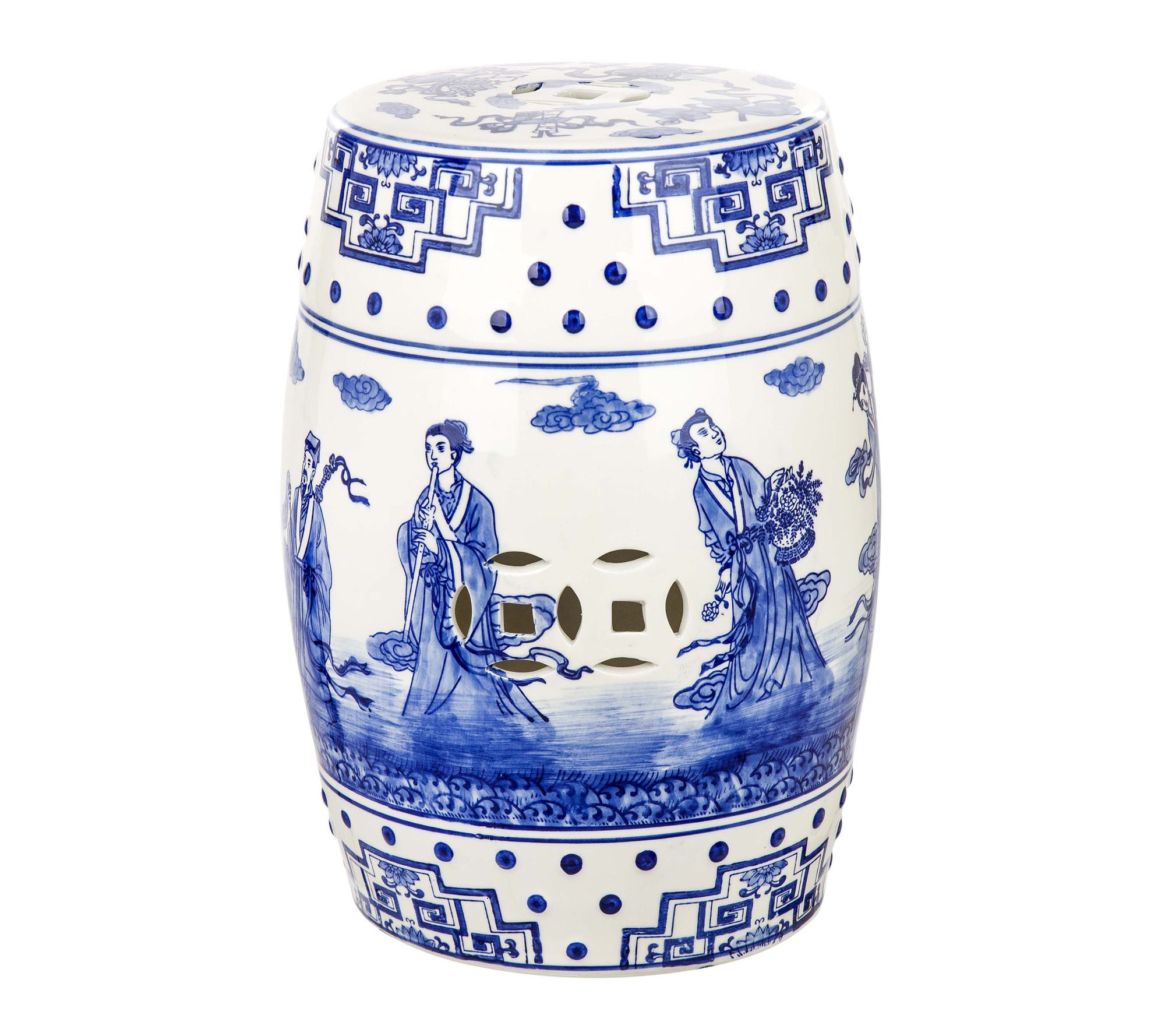 Ocean Jewel Garden Stool  Character by Valerie