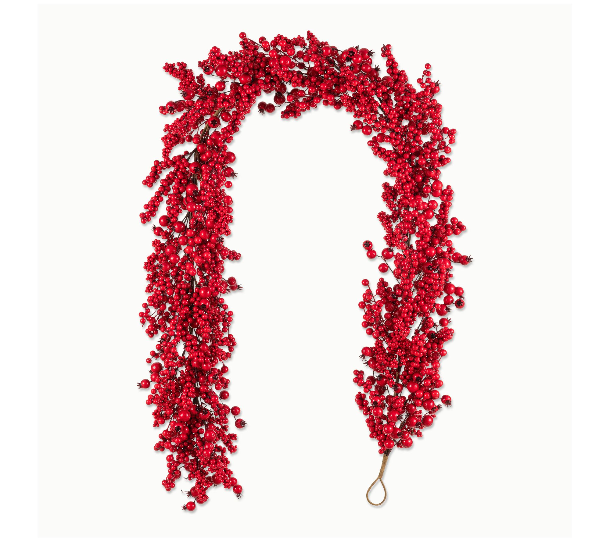 Glitzhome 6ft Christmas Full Berry Garland