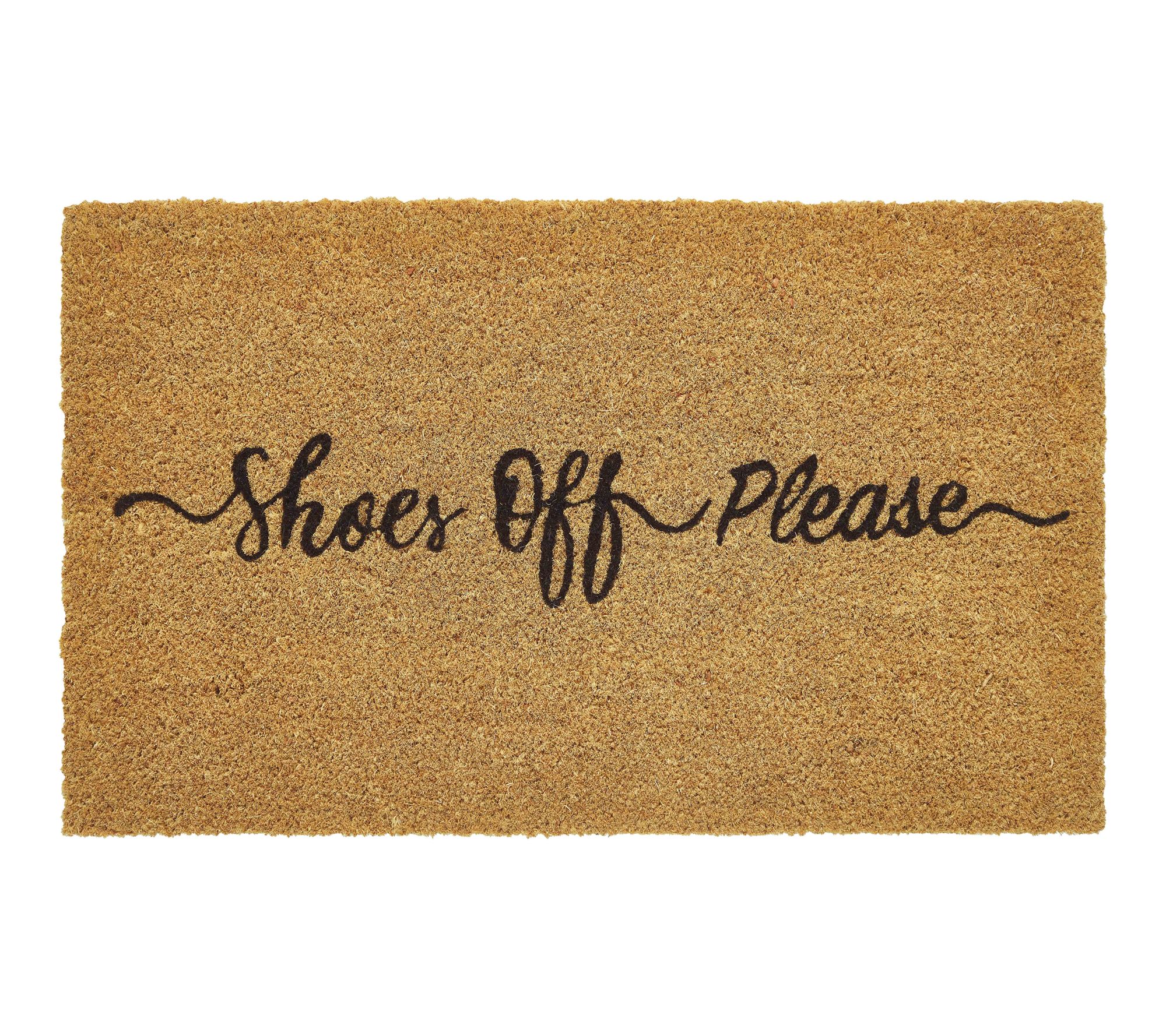 VCNY Home Shoes Off Please Coir Doorma