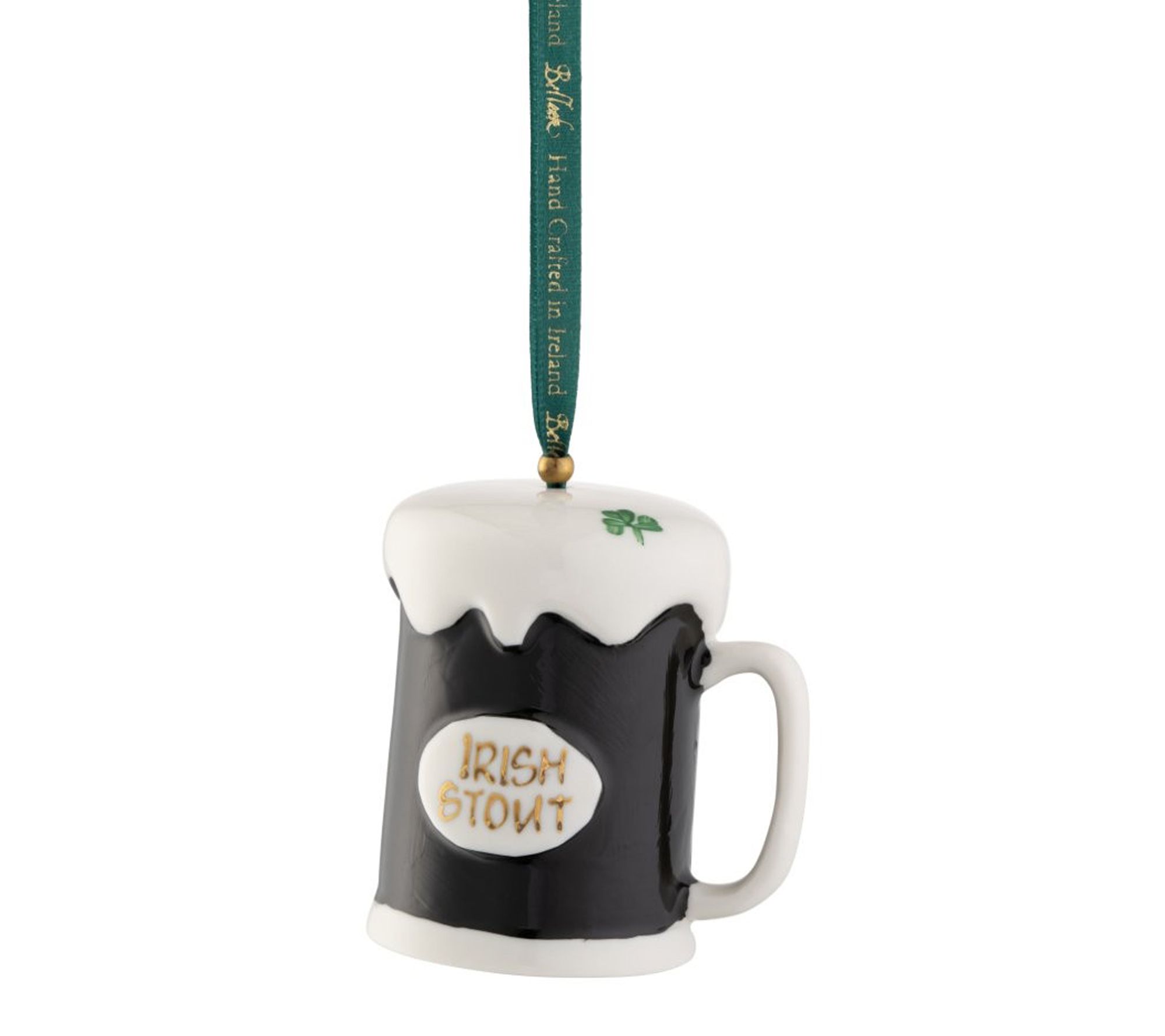 Belleek Pottery Stout Tankard Ornament