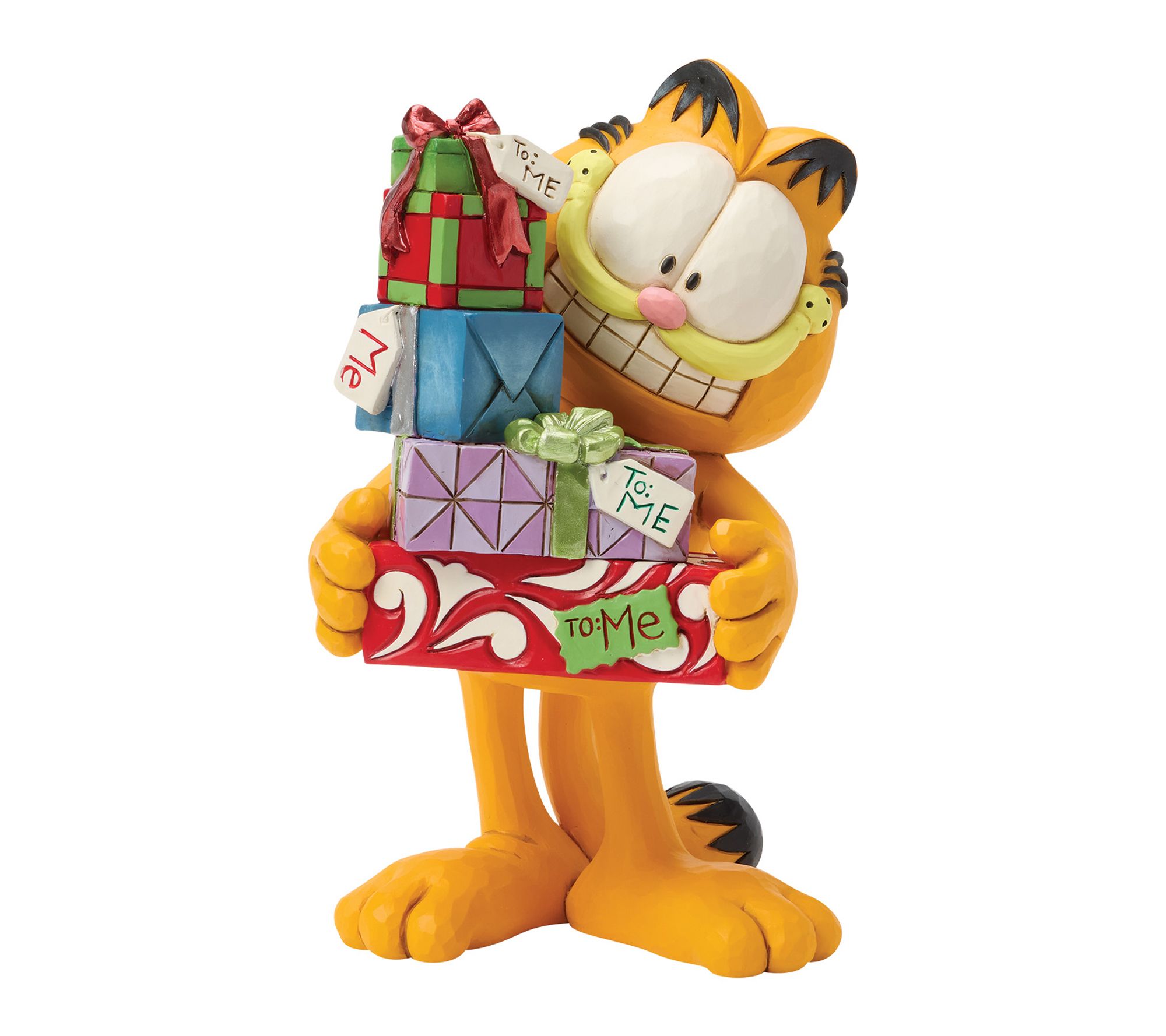 Jim Shore Garfield with Presents Figurine 7.1in H
