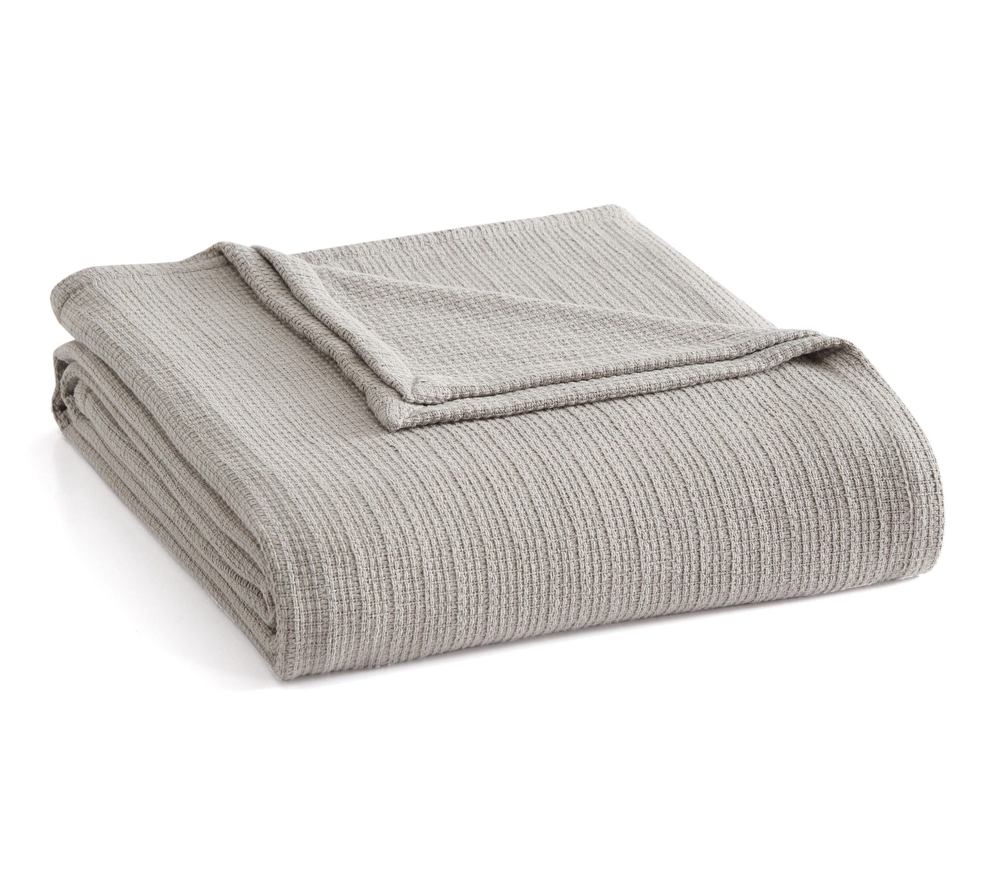 Martha Stewart Bedford Tile Grey Cotton King Blanket