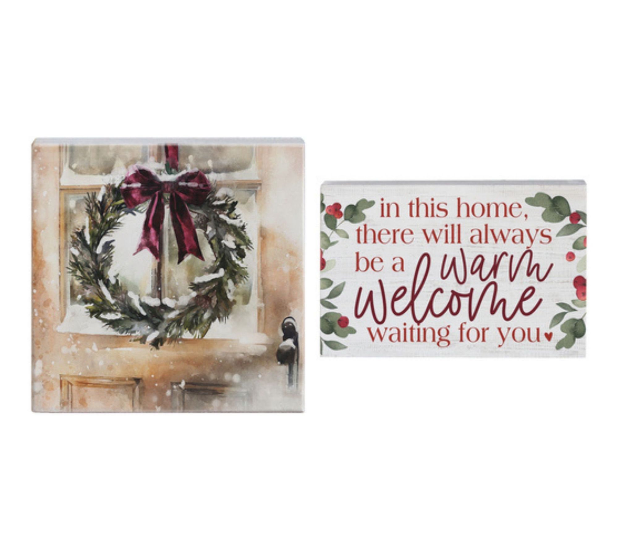 Sincere Surroundings 5.25" Wreath & Warm Welcome Small Talks