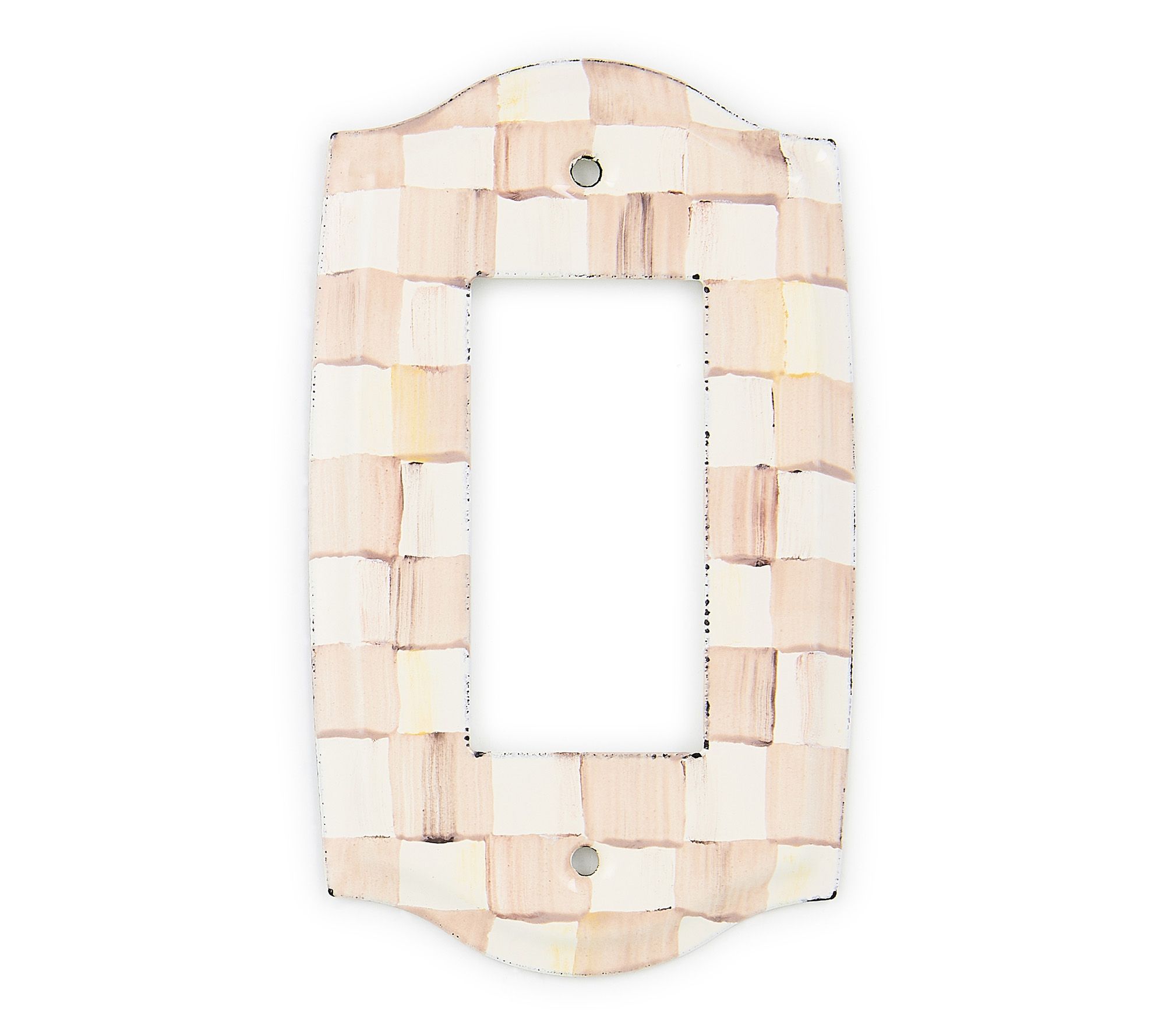 MacKenzie -Childs Check Single Rocker Switch Plate