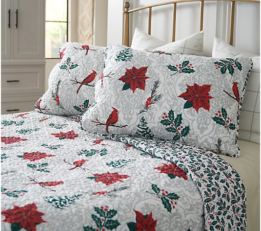 Home Reflections Holiday Motif, Twin Holiday Bedding