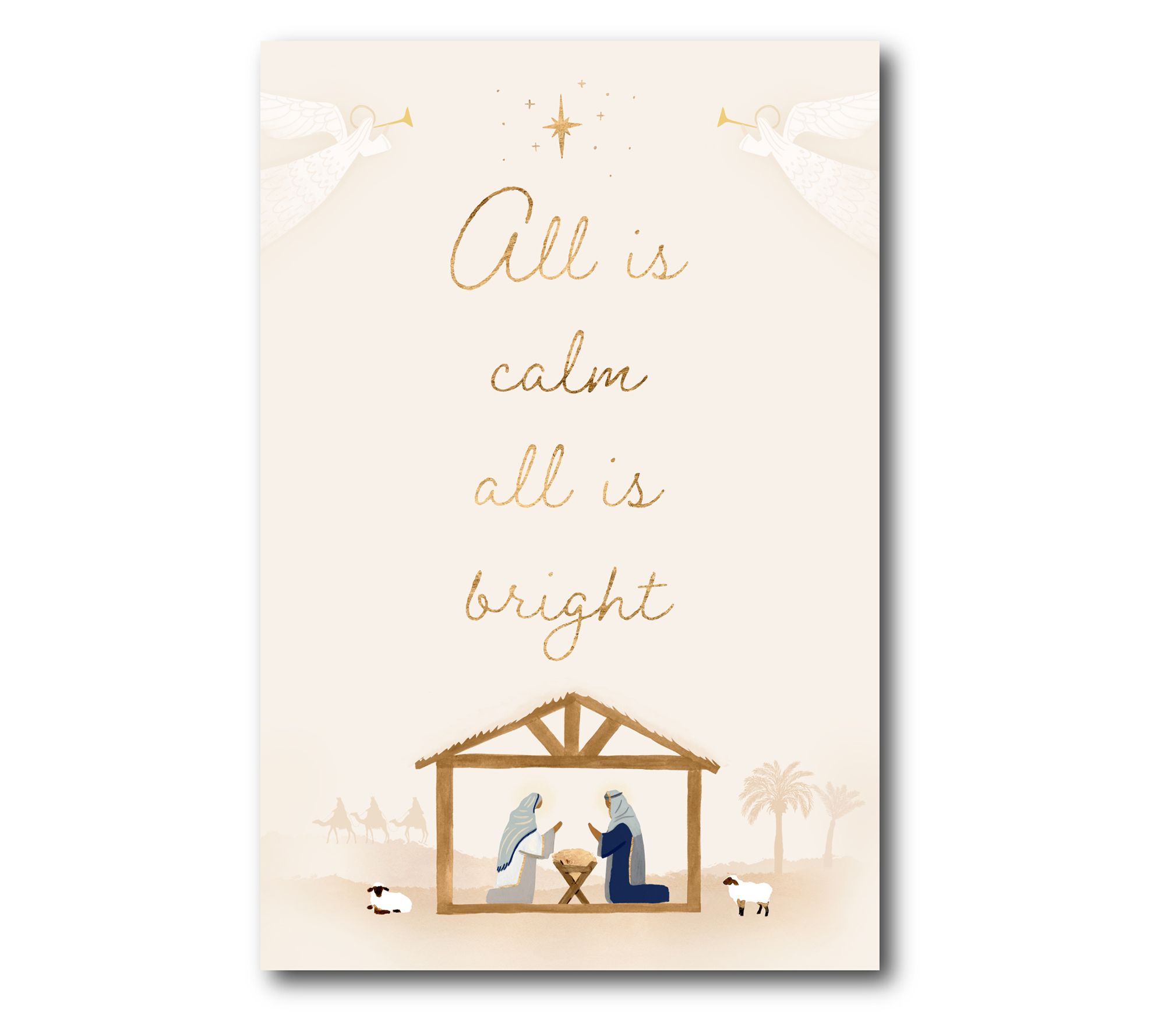 Courtside Market Away in a Manger II 12x18 Canvas