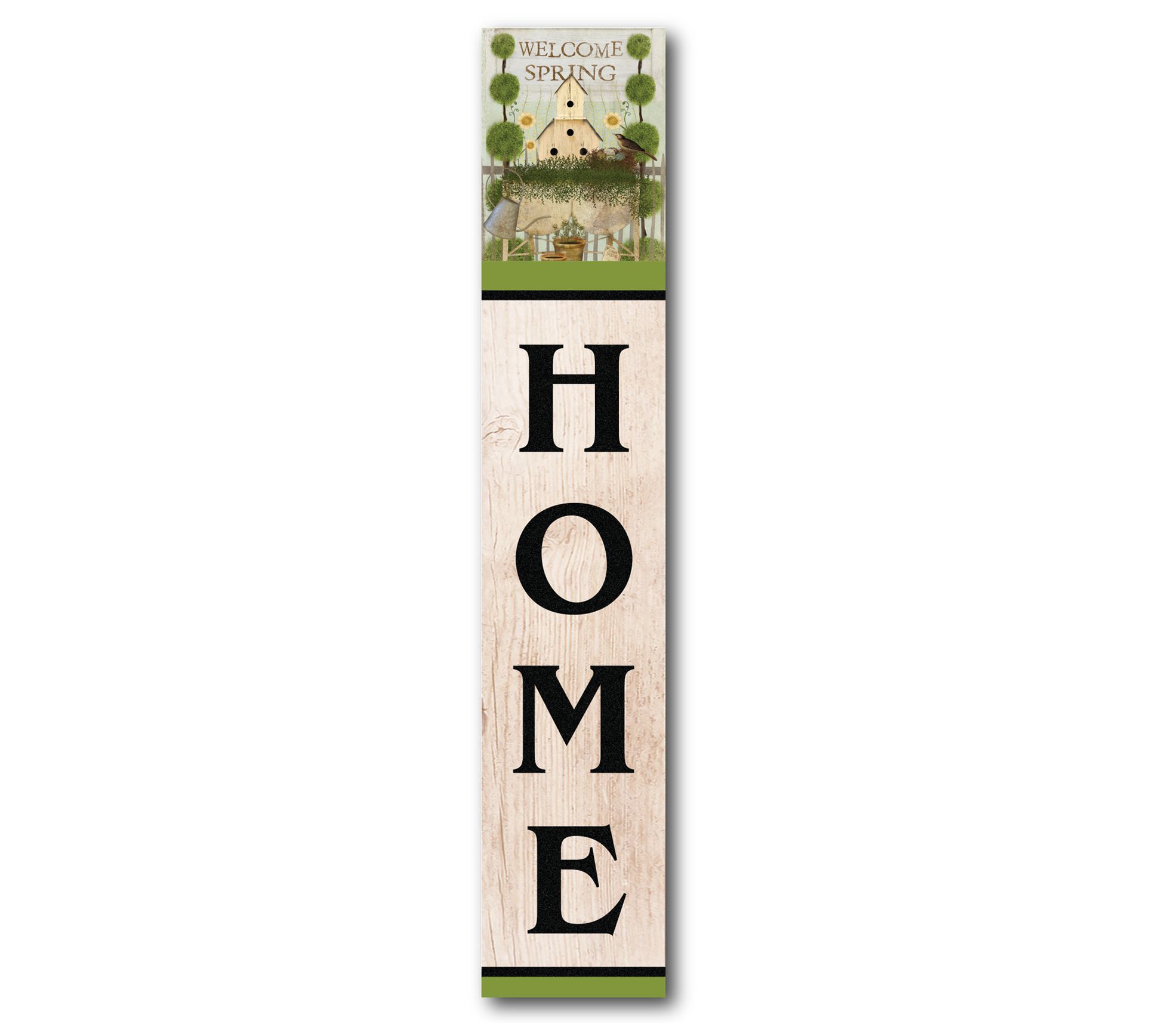Courtside Market Welcome Spring Home 7" x 40" Porch Sign
