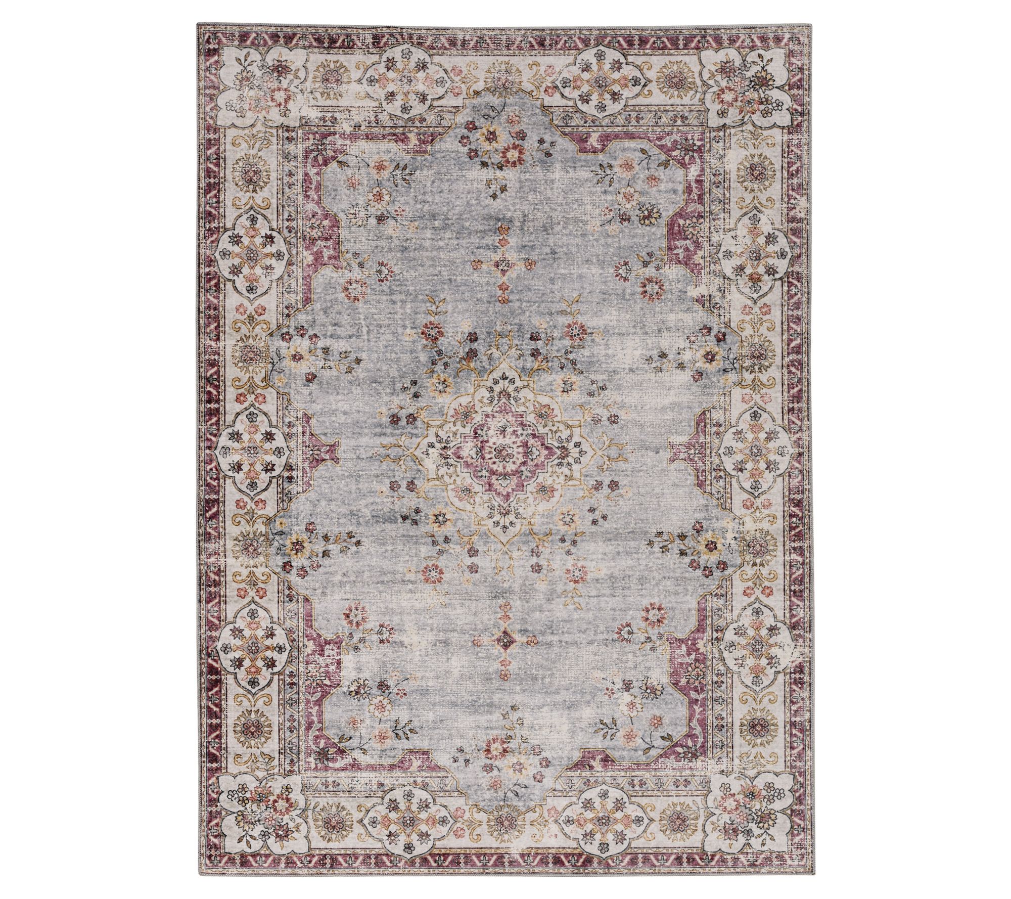 Linon Home Brooks 5'x7' Non-Slip Washable Decorative Chic Rug