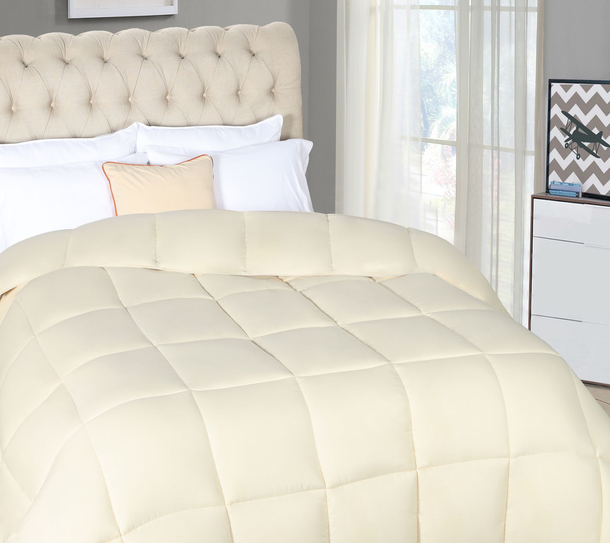 Superior Reversible Down Alternative Comforter, F/Q
