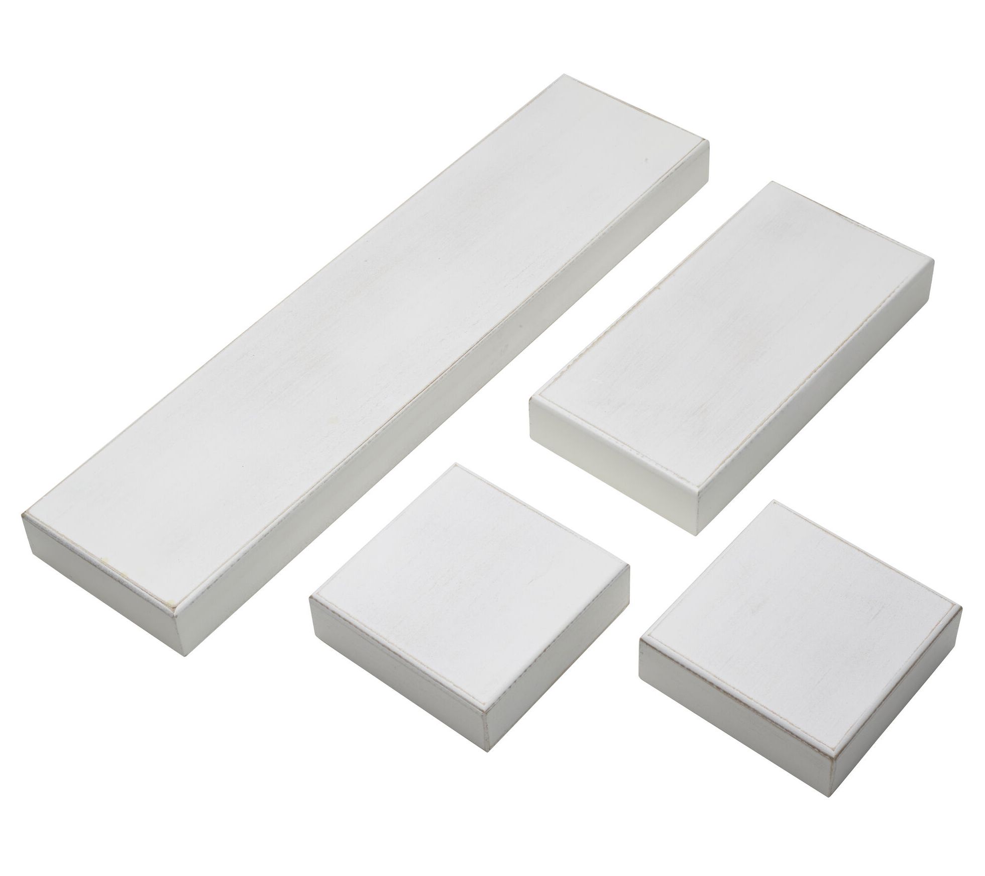 Melannco Chunky 4-Piece Shelves Set