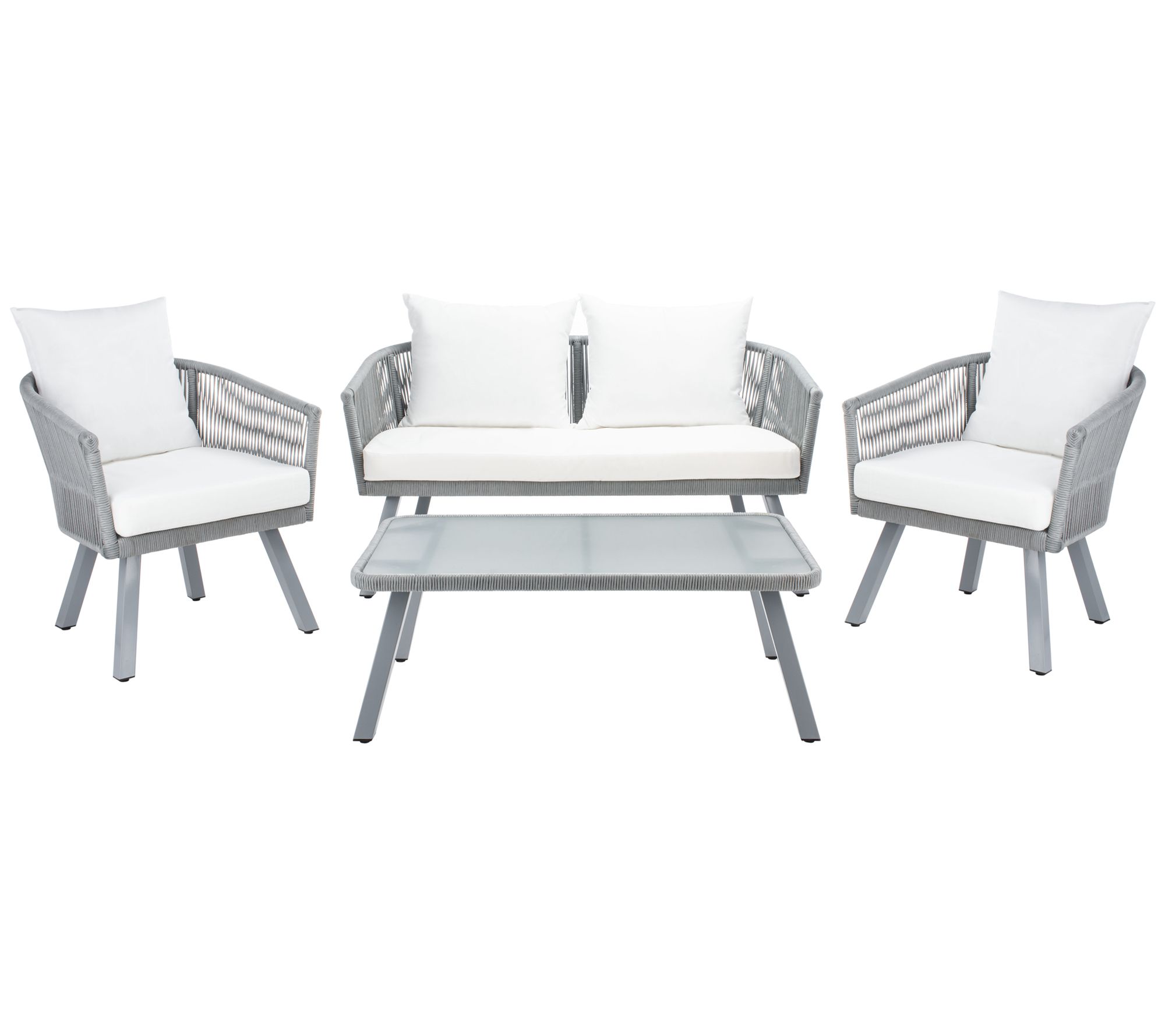 Belmi 4-Piece Outdoor Rope Living Set