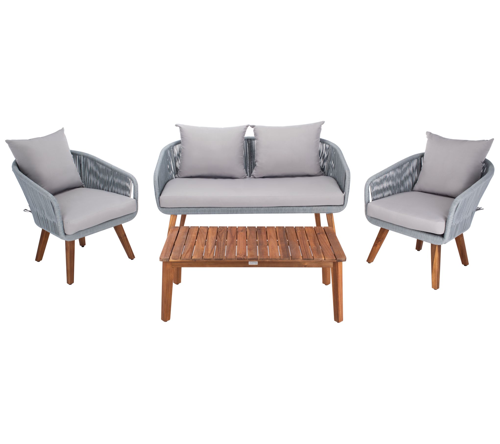 Prester 4 Piece Outdoor Living Set by Safavieh