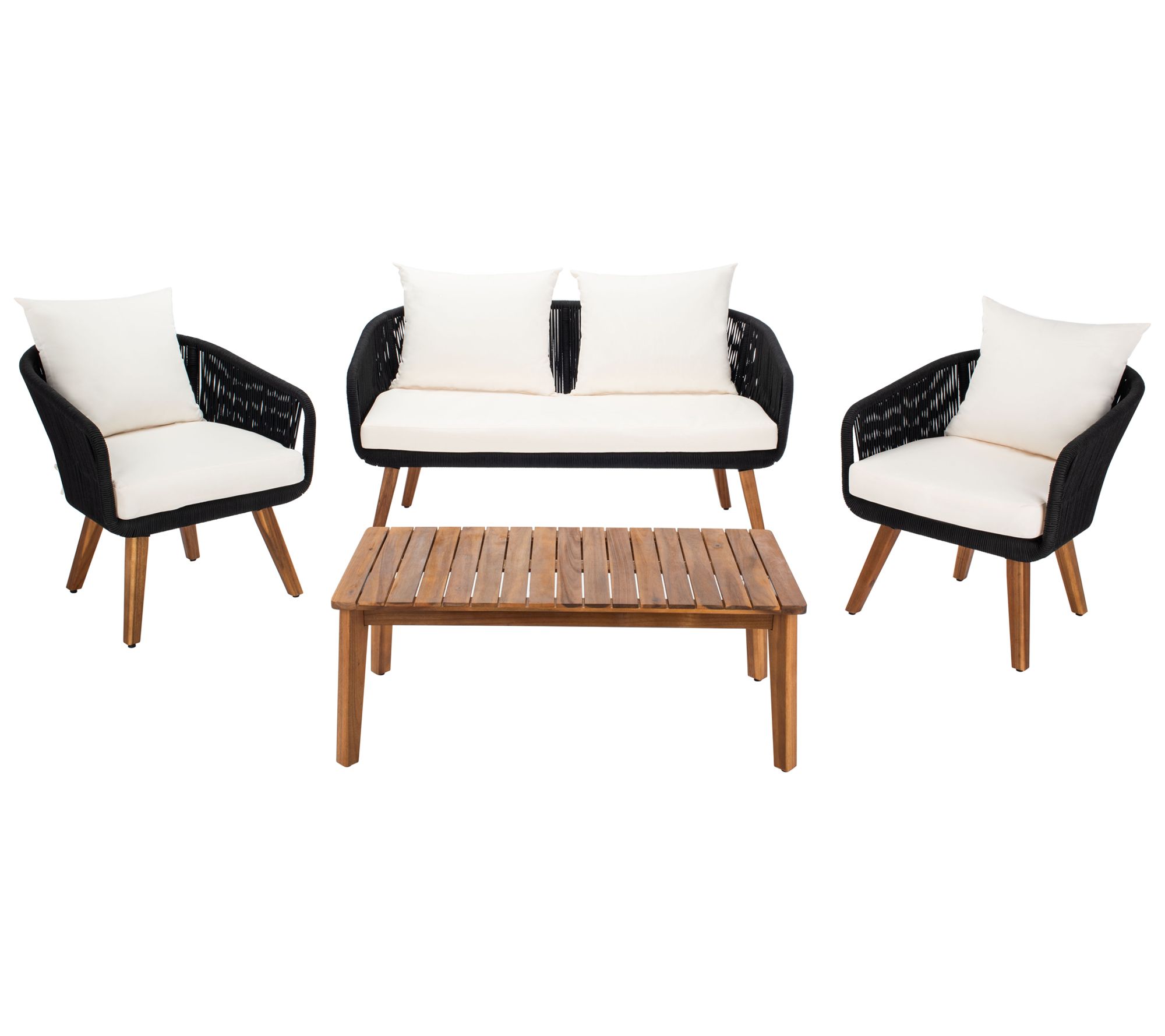 Prester 4 Piece Outdoor Living Set by Safavieh