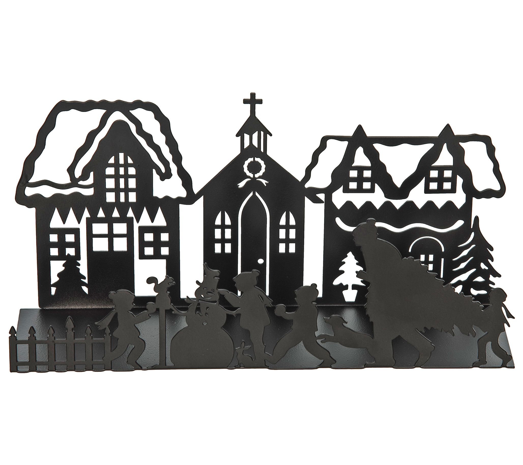 C&F Home Snowman Family Scene Christmas 3D Deco r