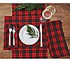 13" x 19" Red Black Plaid Placemat Set of 6 byValerie, 1 of 1