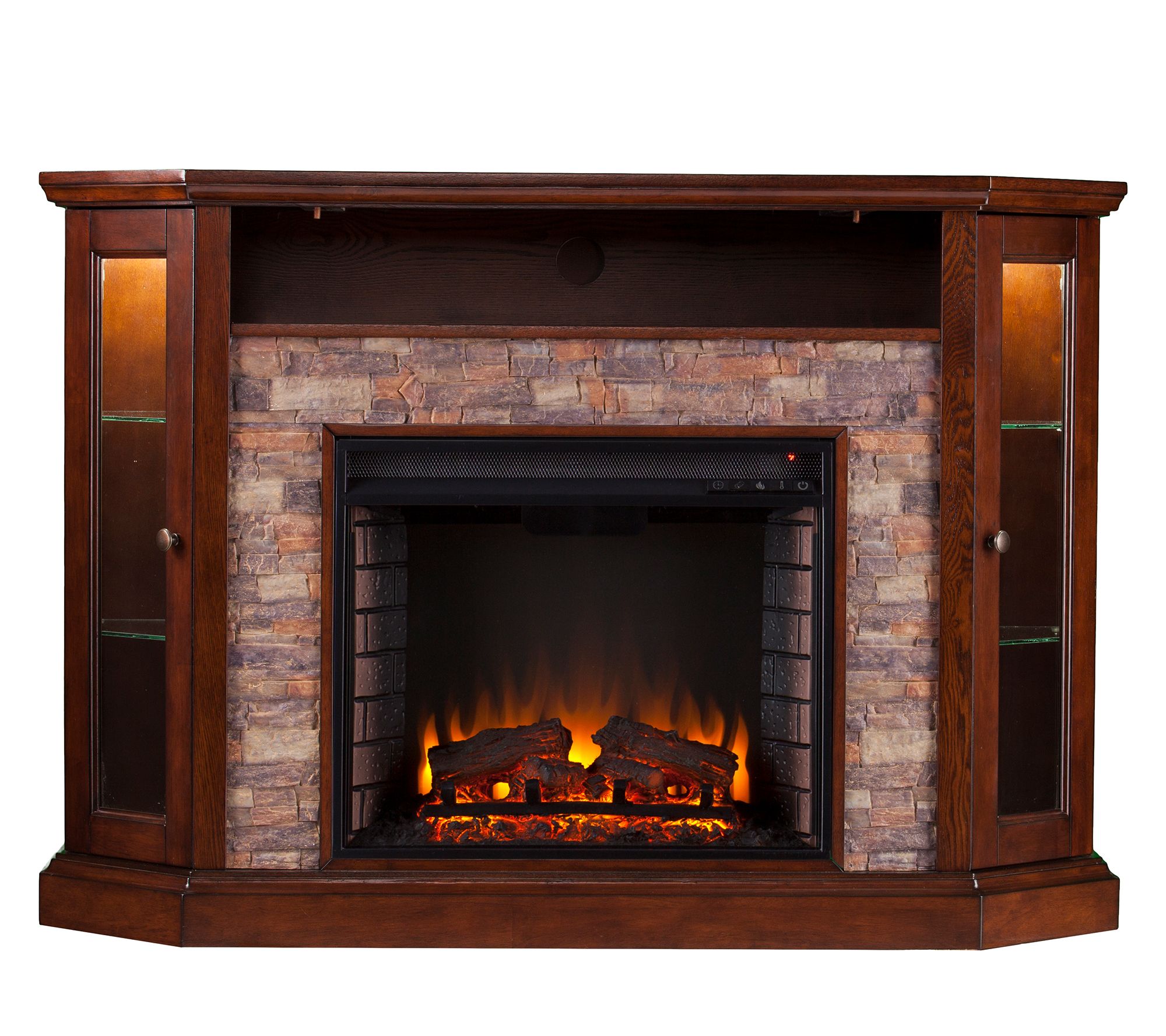 Redden Corner Convertible Electric Media Fireplace