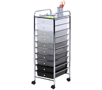 Honey-Can-Do Rolling 10-Drawer Craft Storage Cart, Shaded - H315452