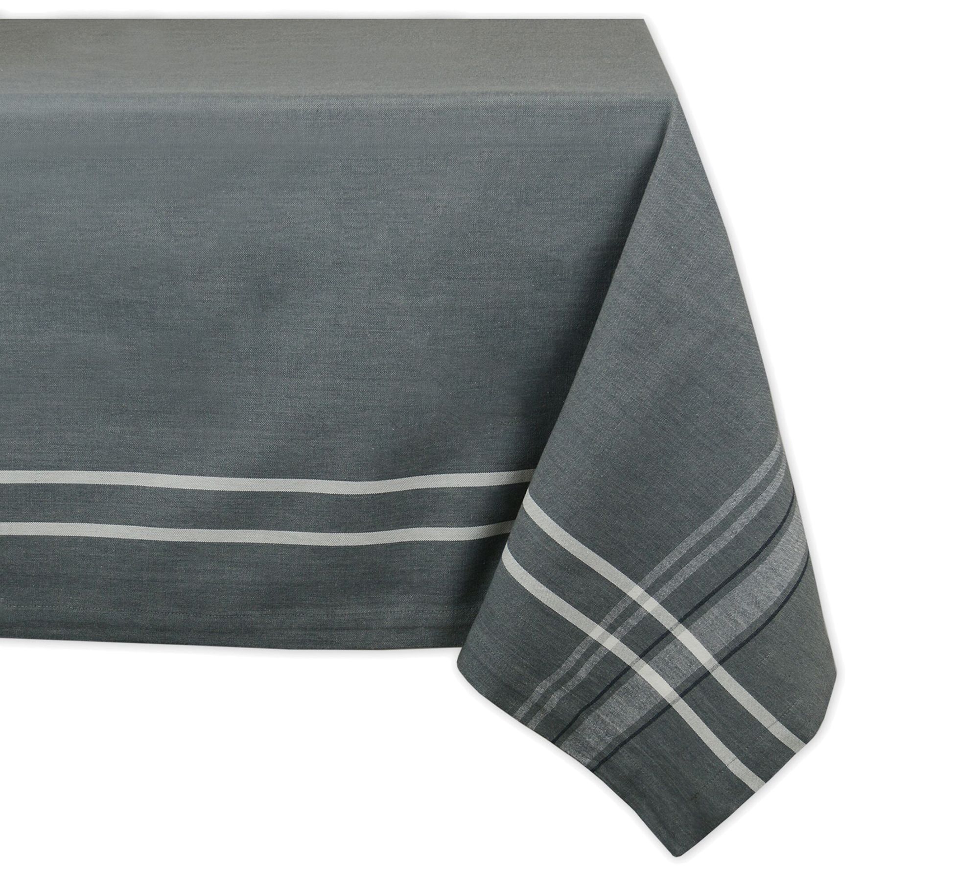 Design Imports French Stripe Tablecloth 60" x 120"