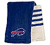 NFL Embossed Knit Sherpa Stripe Blanket, 1 of 1