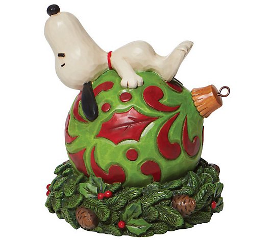 Jim Shore Peanuts Snoopy Laying on a Ornament