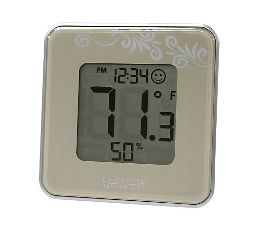 La Crosse Technology 302-604B Silver Thermometer & Hygrometer