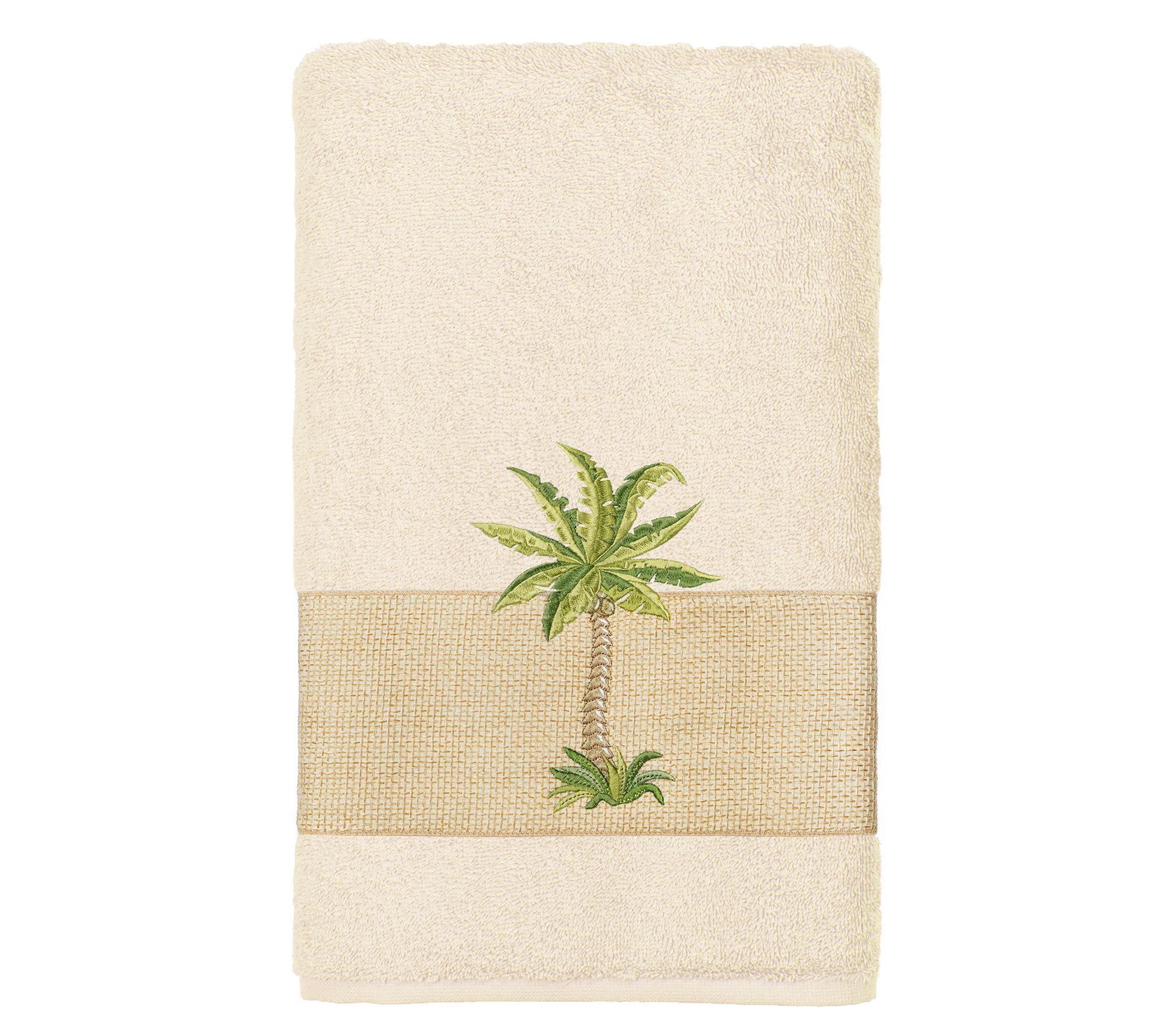 Linum Home Textiles Colton Embellished Hand Towel