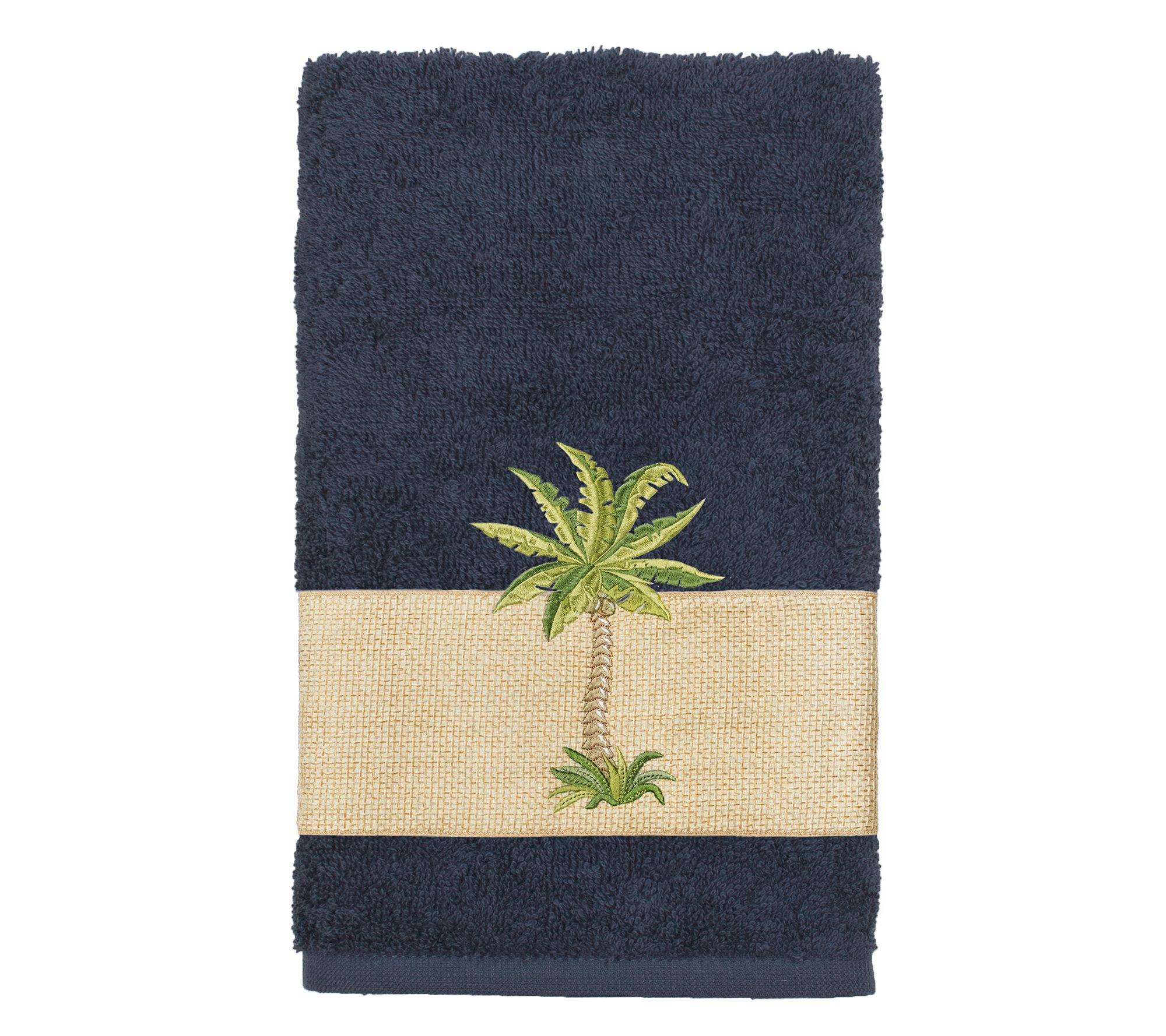 Linum Home Textiles Colton Embellished Hand Towel