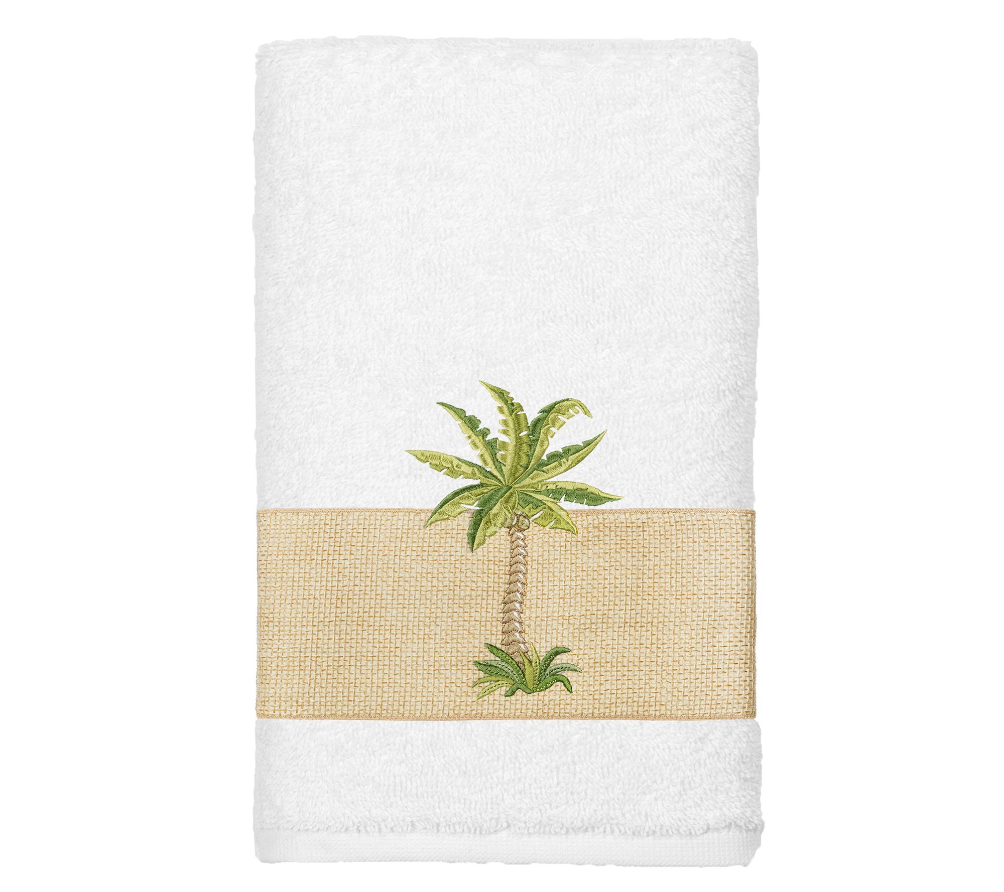 Linum Home Textiles Colton Embellished Hand Towel