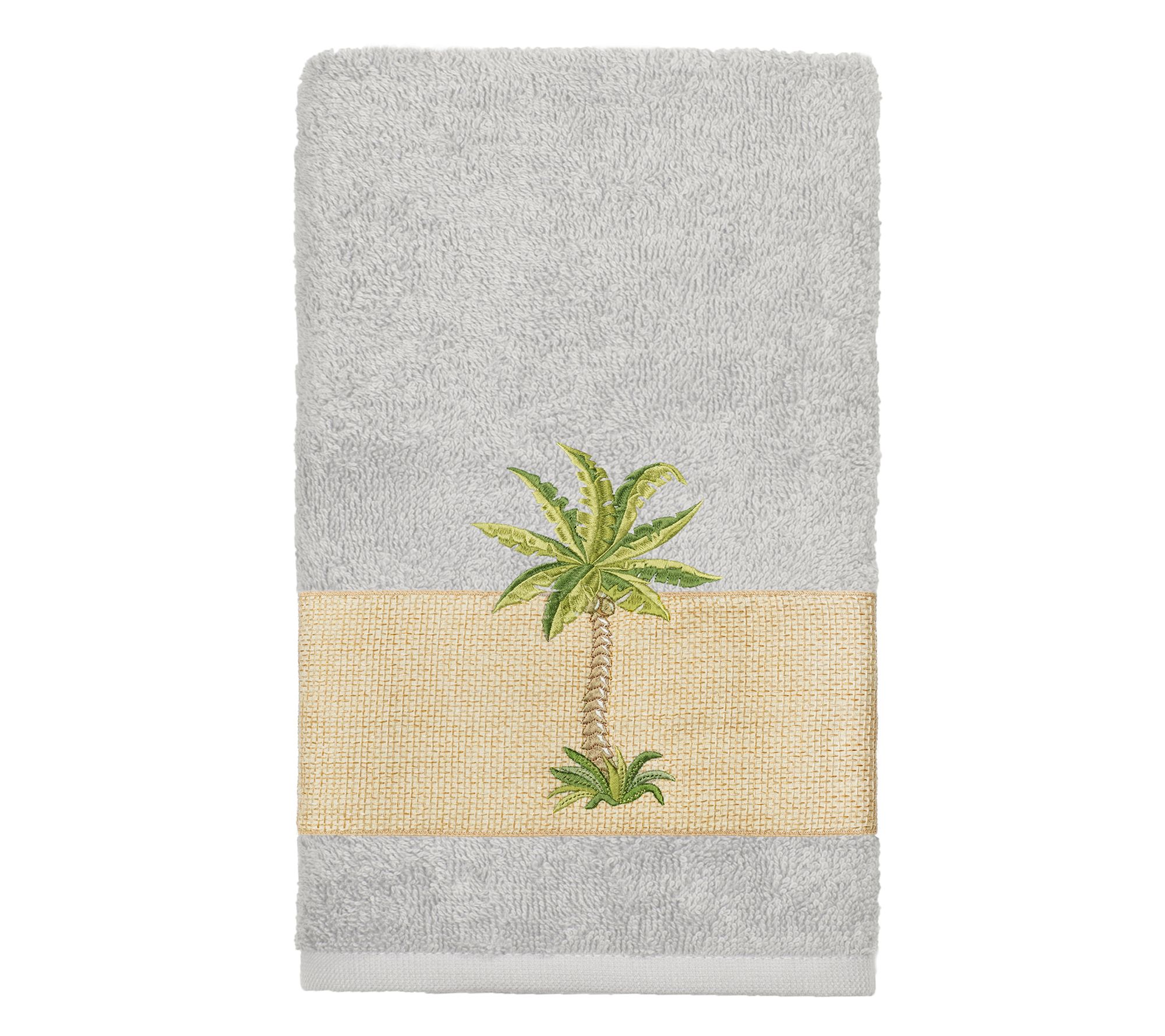 Linum Home Textiles Colton Embellished Hand Towel