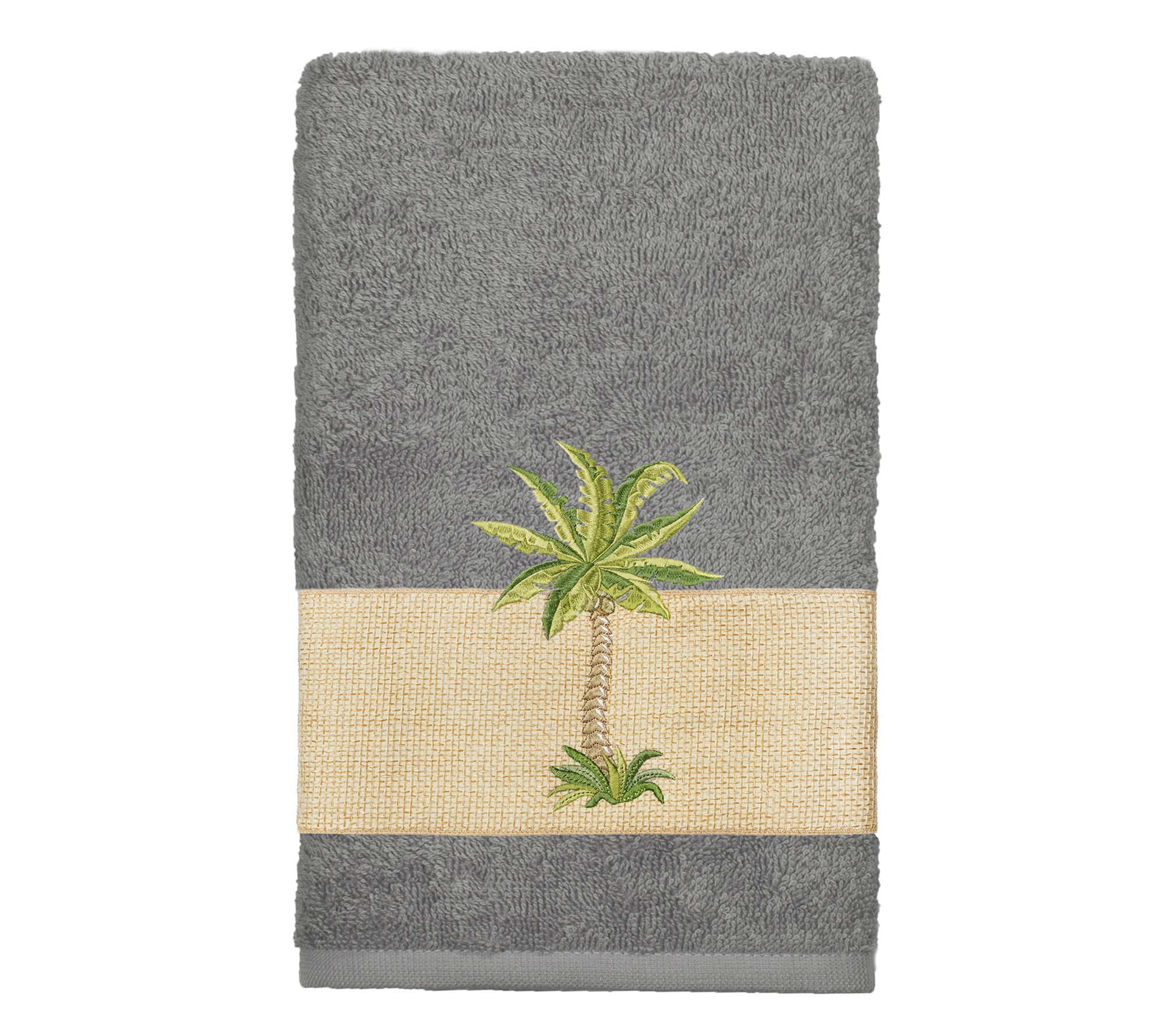 Linum Home Textiles Colton Embellished Hand Towel