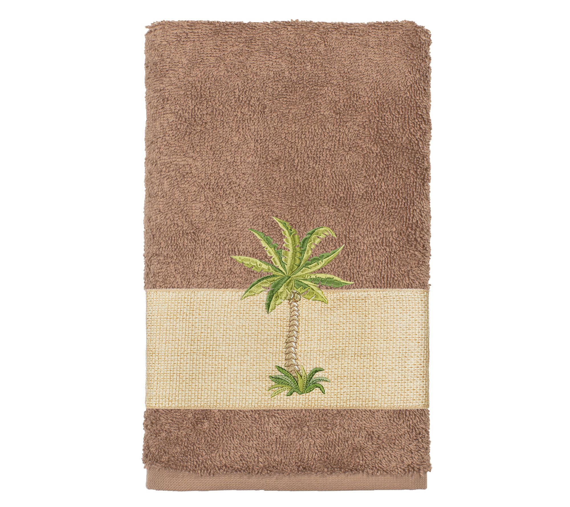 Linum Home Textiles Colton Embellished Hand Towel