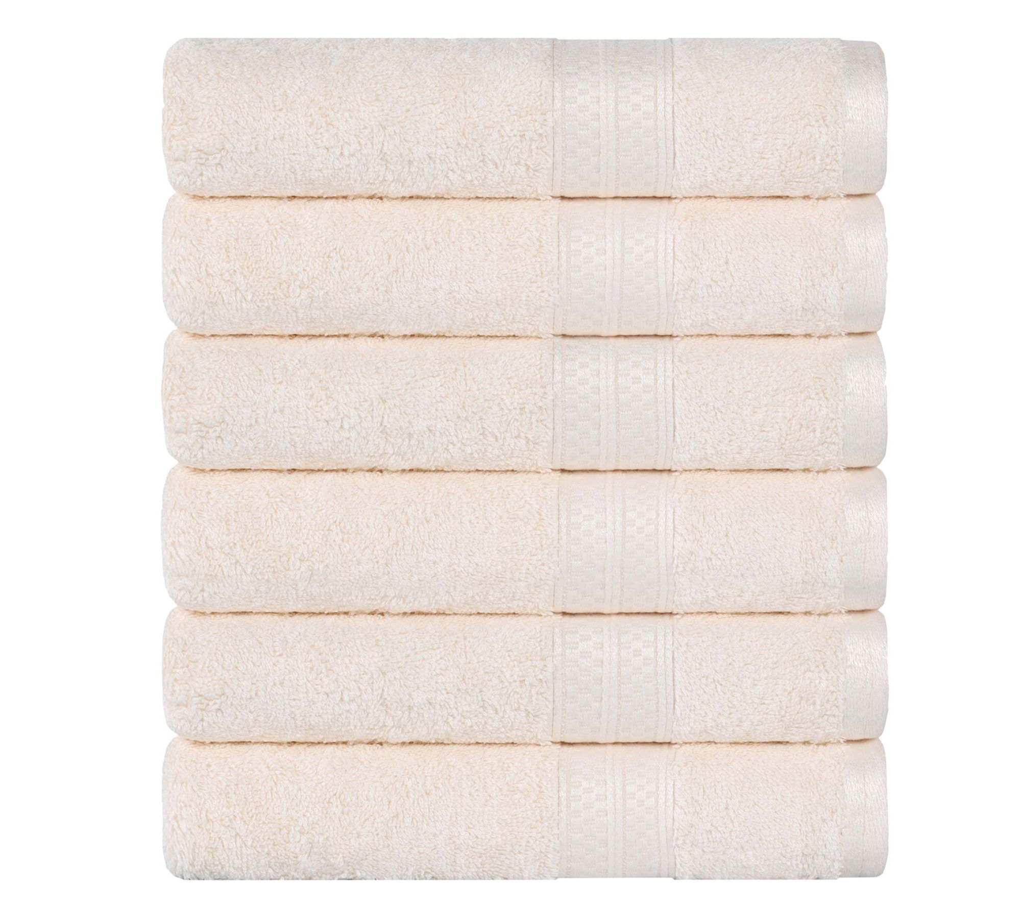 Superior 6-piece Solid Absorbent Soft Hand ToweSet