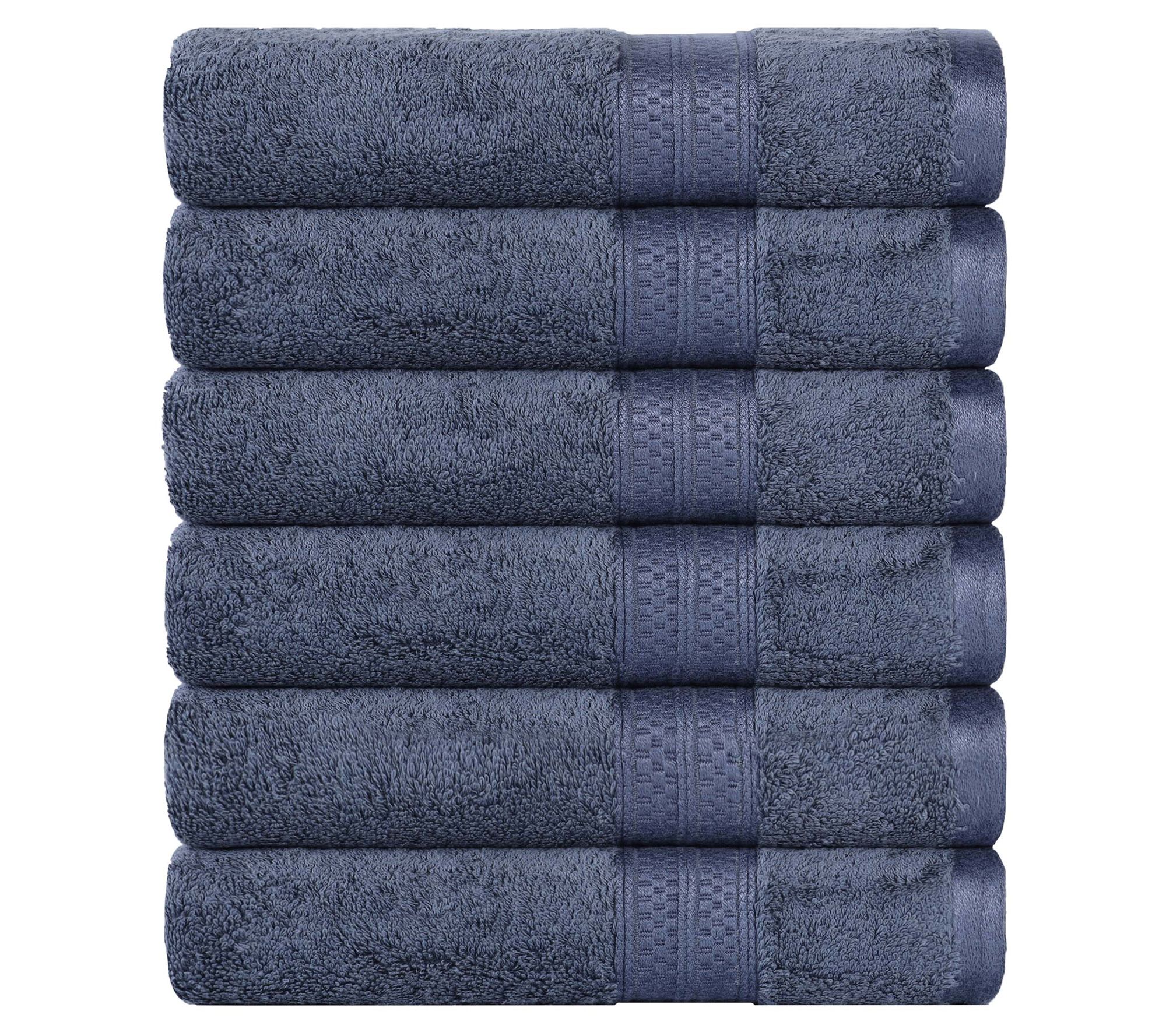 Superior 6-piece Solid Absorbent Soft Hand Towel Set