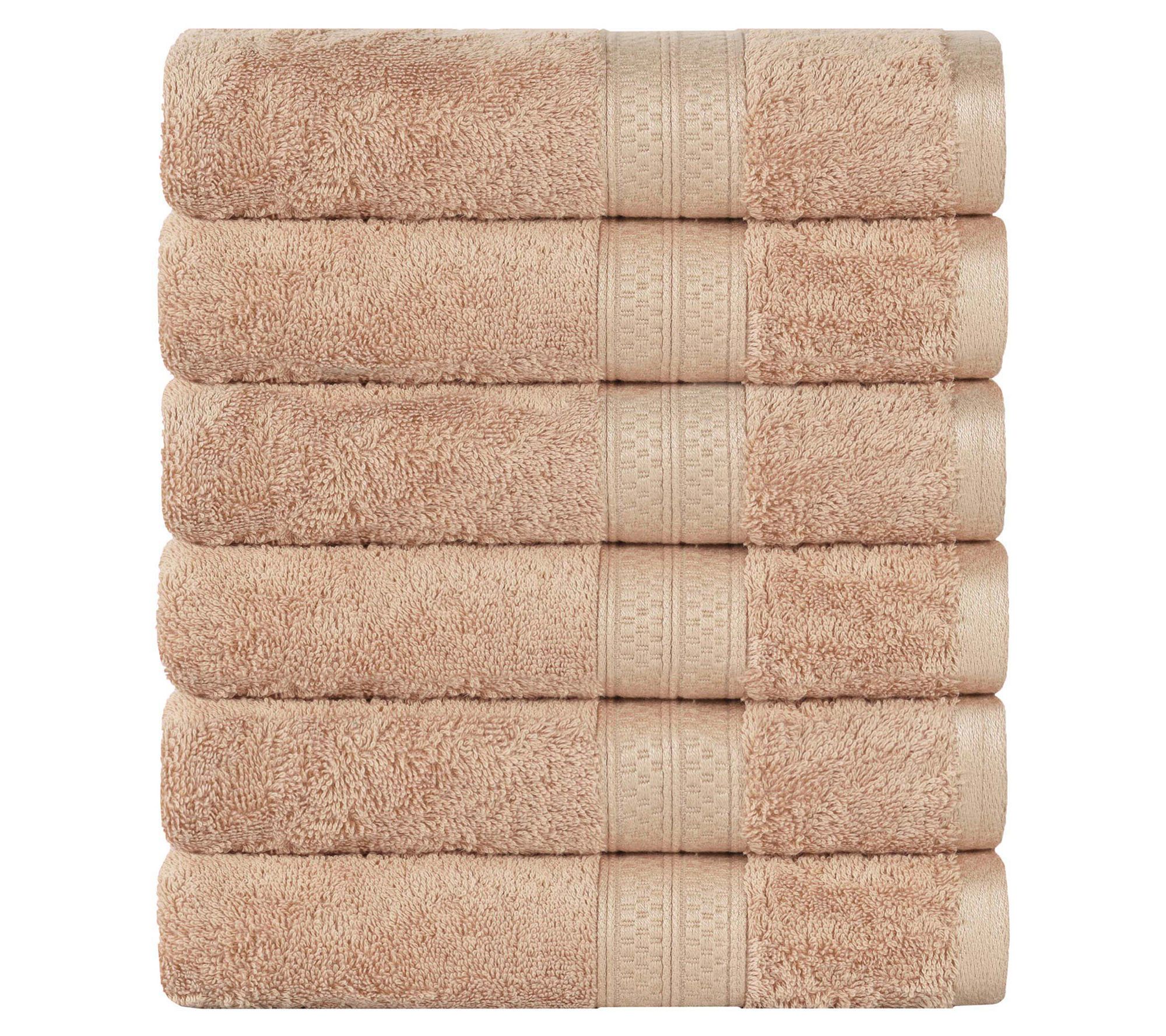 Superior 6-piece Solid Absorbent Soft Hand Towel Set
